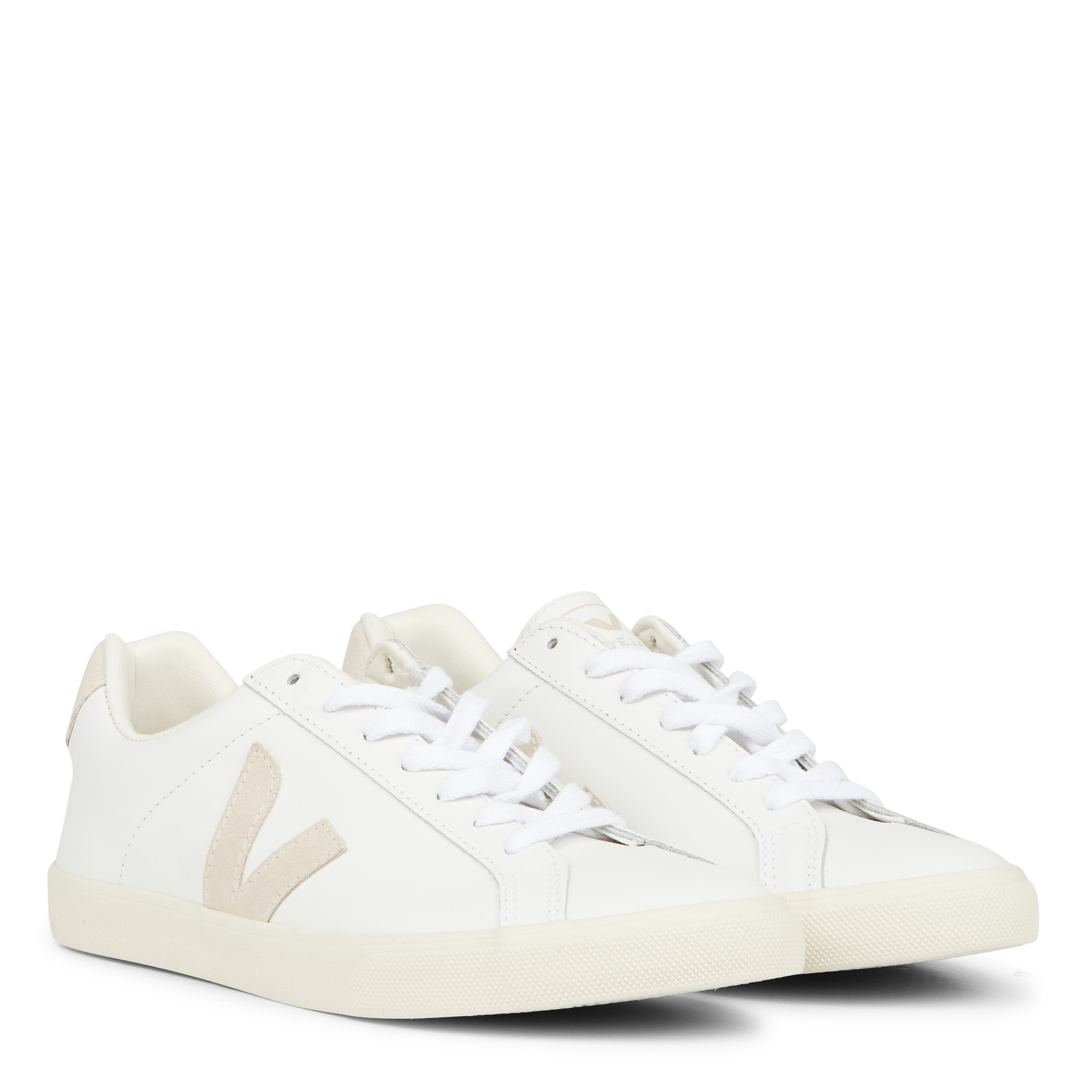 Baskets basses en cuir esplar VEJA Blanc