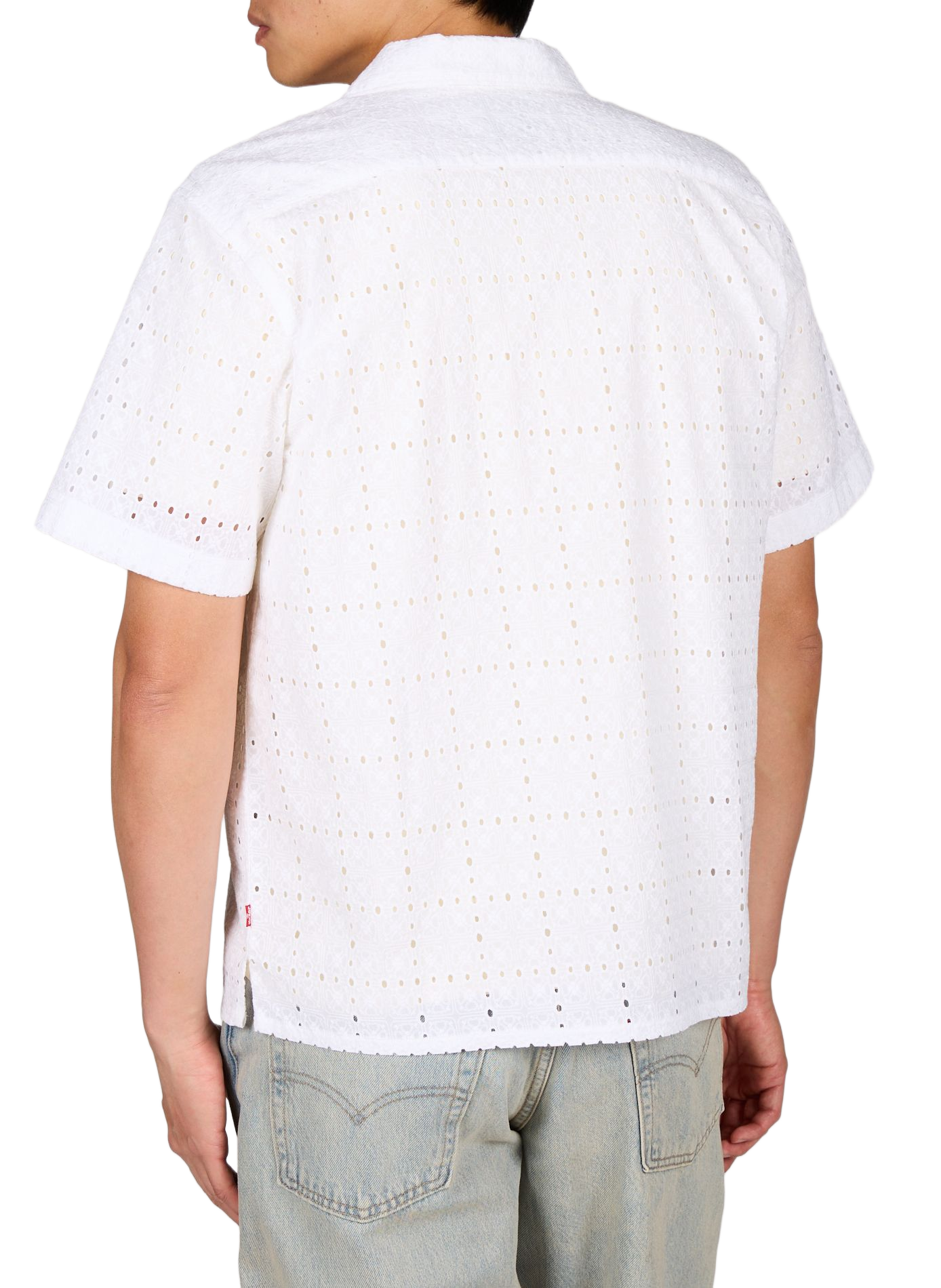 Camisa recta de encaje inglés LEVI'S Blanco