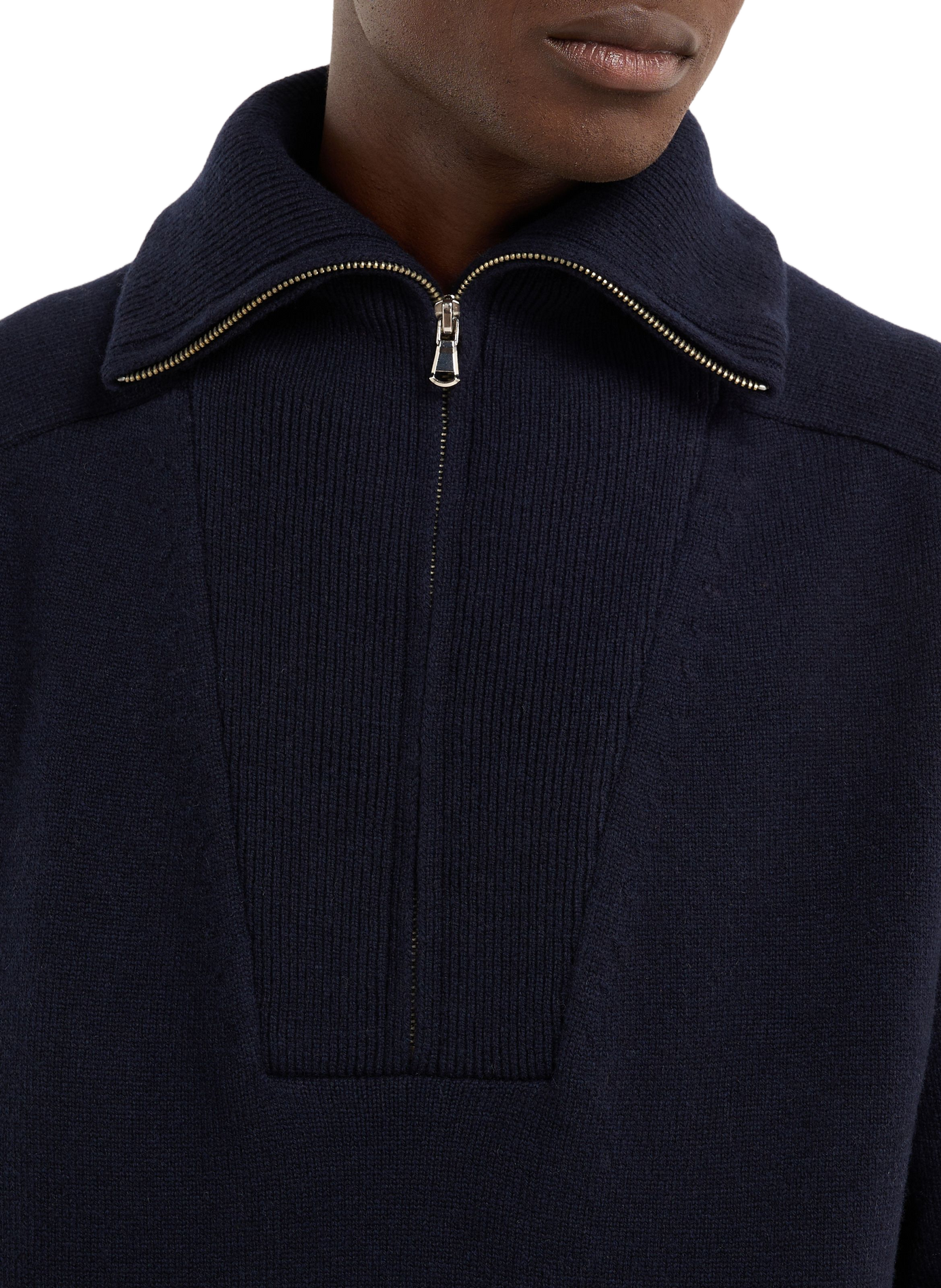 Pull Game col montant en laine  SAISON 1865 Bleu