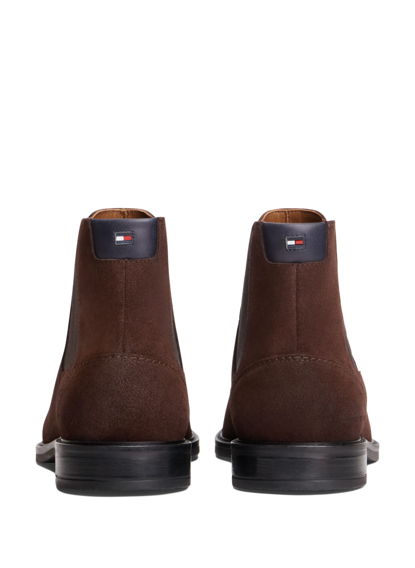 Chelsea-Stiefeletten aus Leder TOMMY HILFIGER Braun