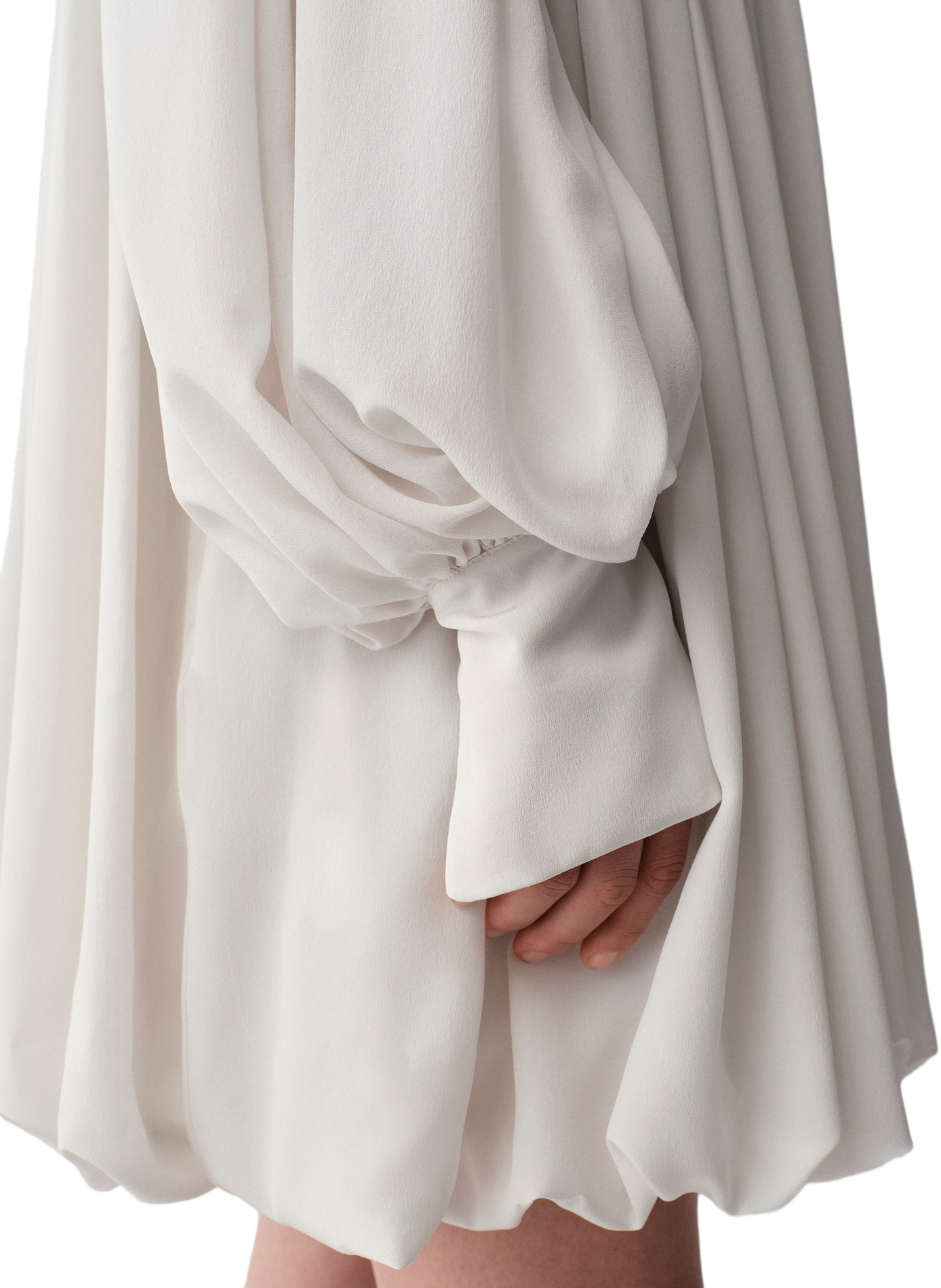 Short silk Allegra dress CALVIN KLEIN COLLECTION White