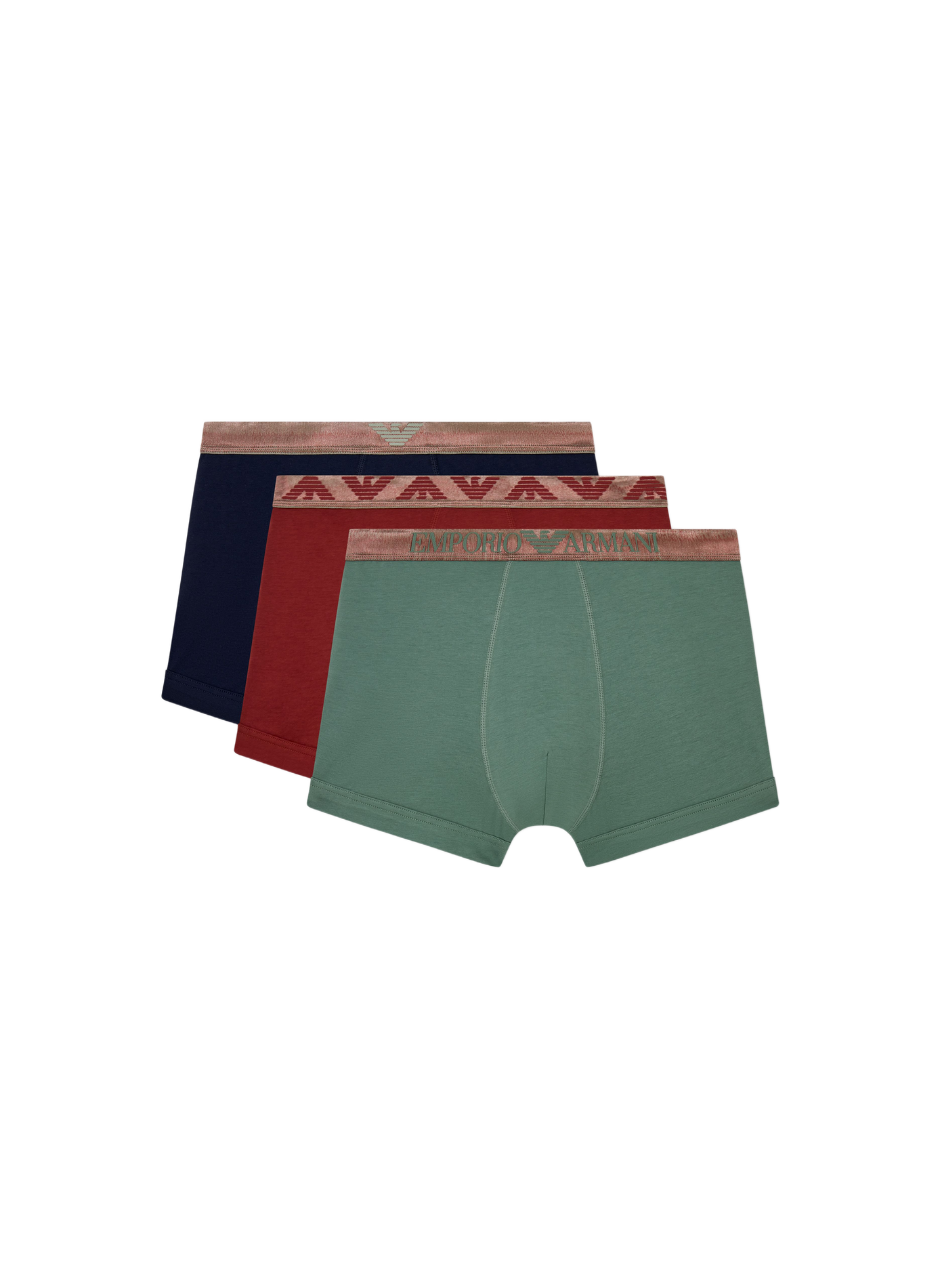 Pack mit 3 Boxershorts aus Baumwollmischung EMPORIO ARMANI Mehrfarbig