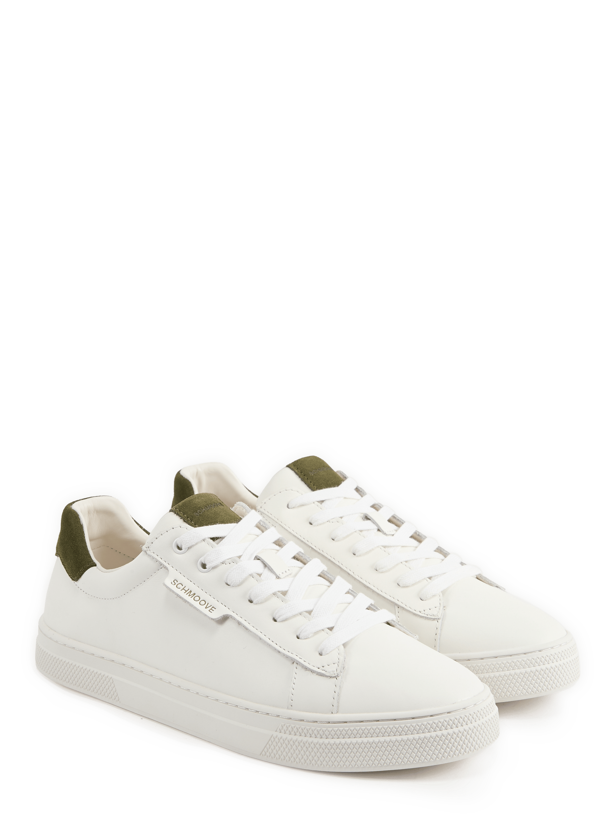 Lage leren sneakers SCHMOOVE Wit