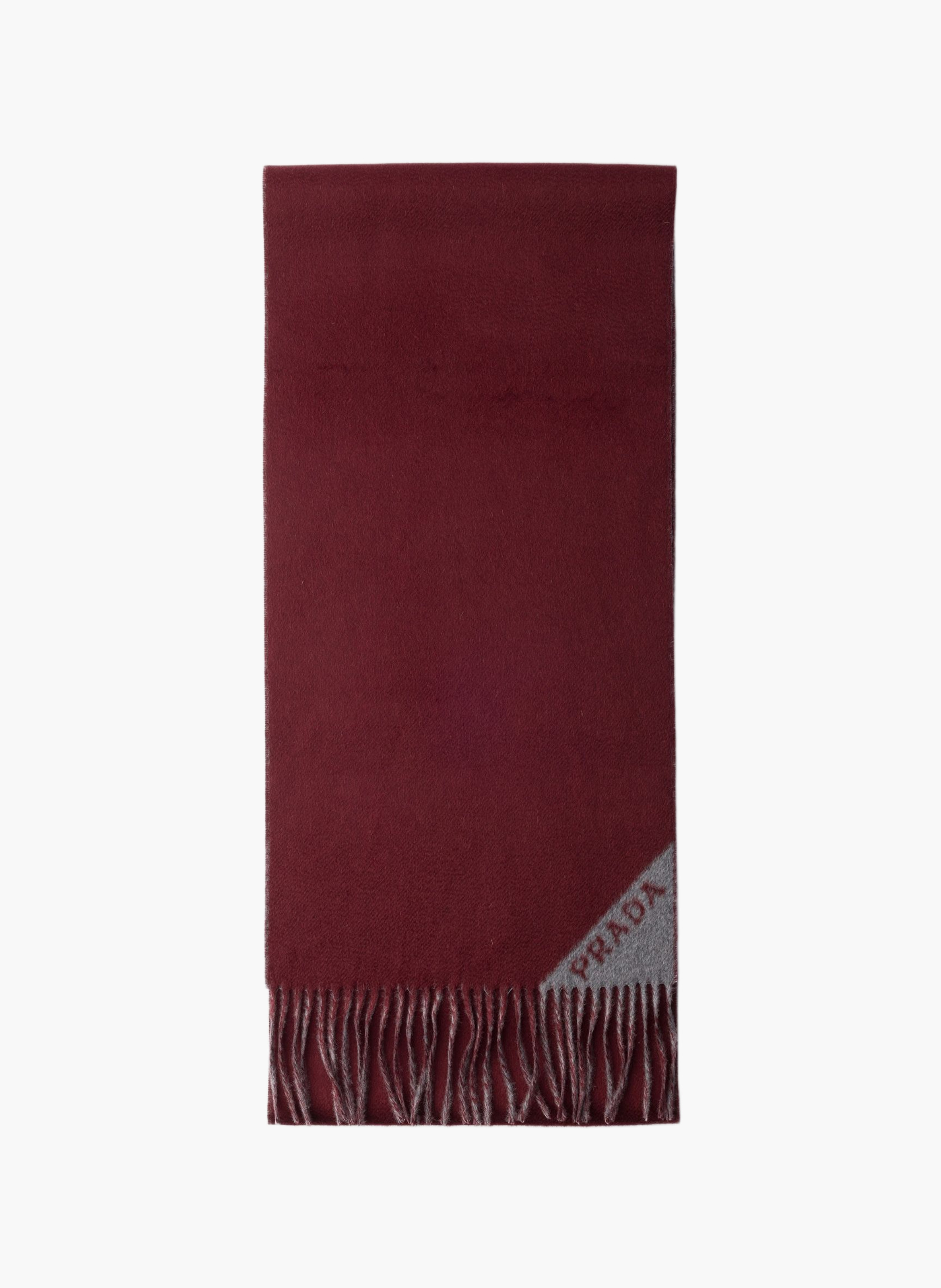 Écharpe en cachemire double PRADA Rouge