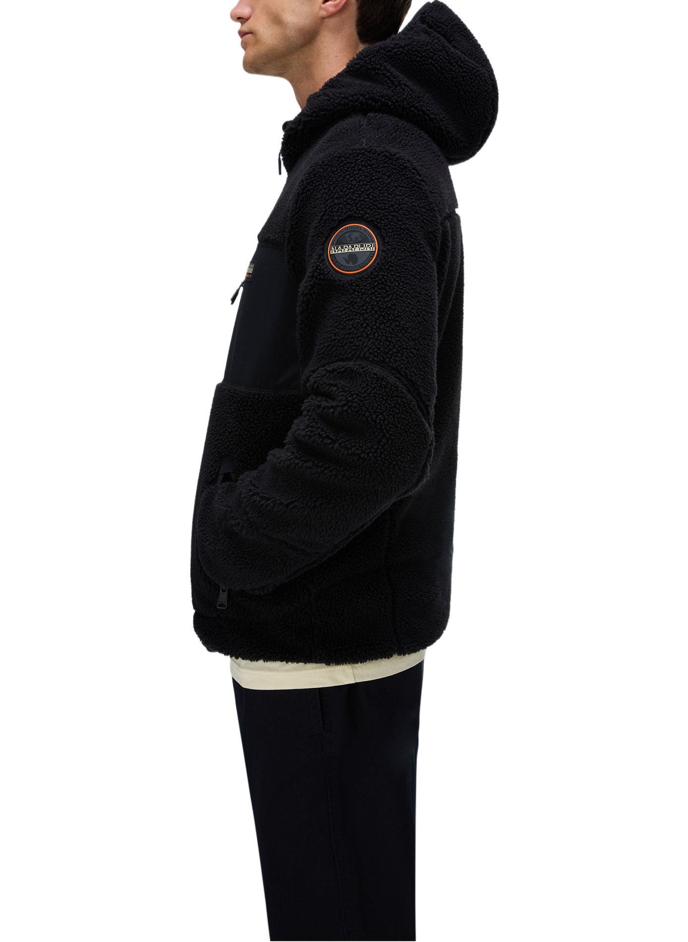 Polaire zippée droite à capuche  NAPAPIJRI Noir