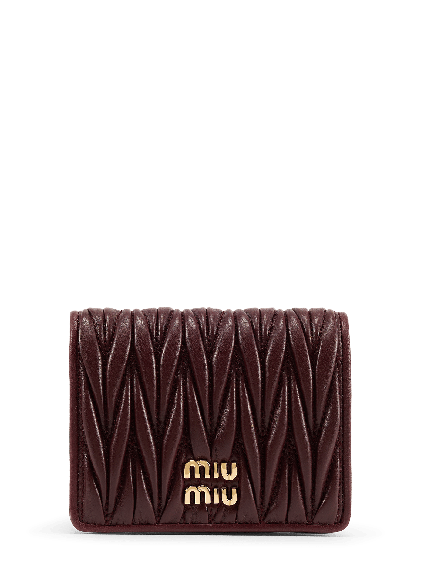 Leren portemonnee MIU MIU Rood