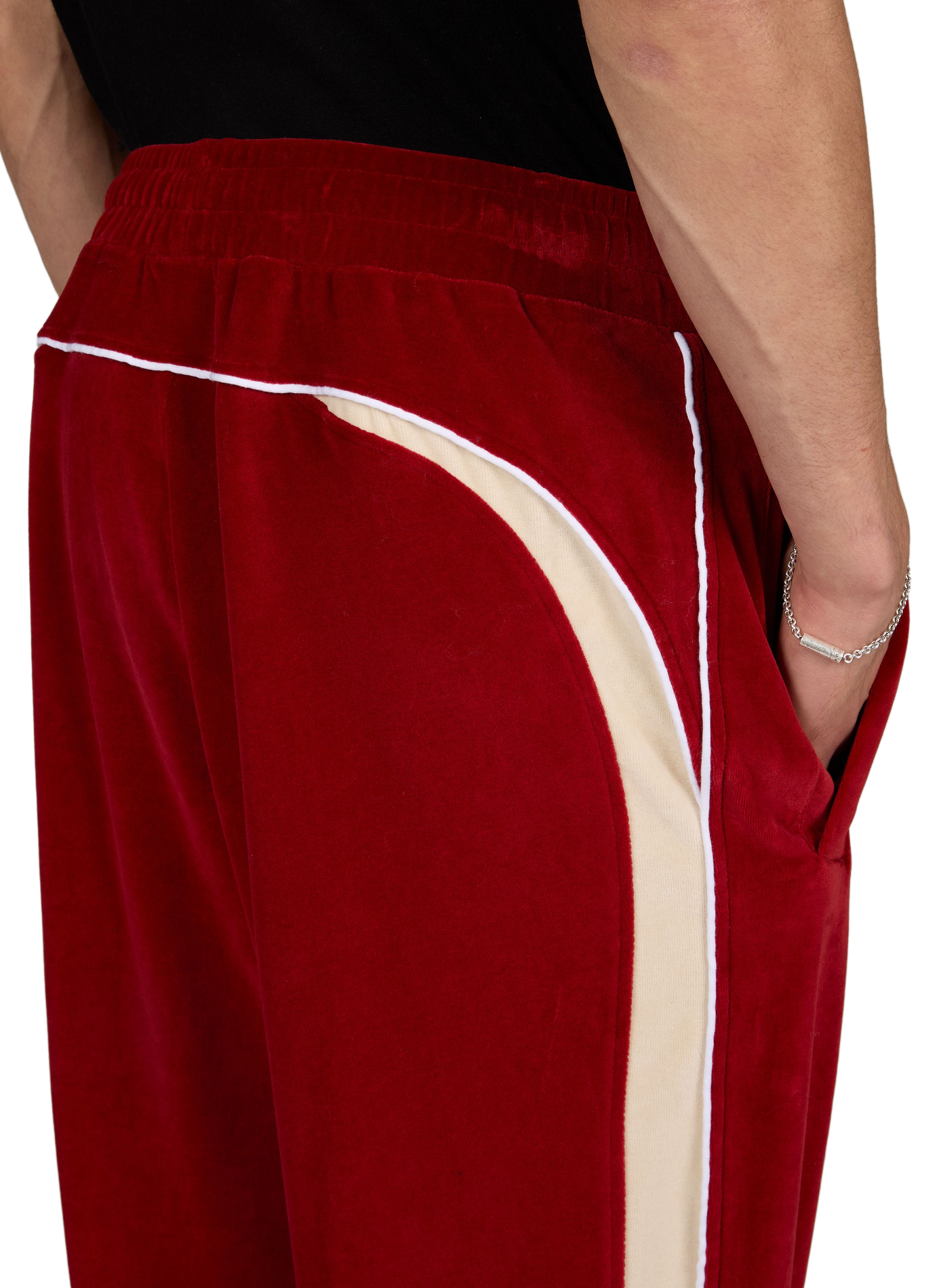 Pantalon de survêtement Ottawa en coton mélangé LACOSTE Rouge