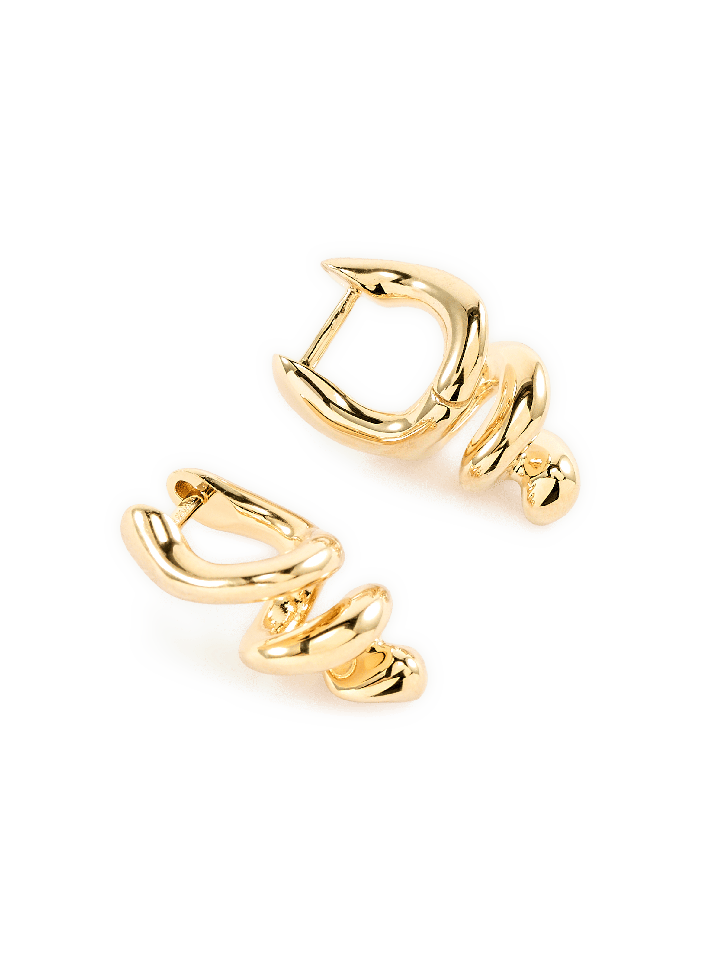 Boucles d'oreilles torsadées en argent MARIA BLACK Doré
