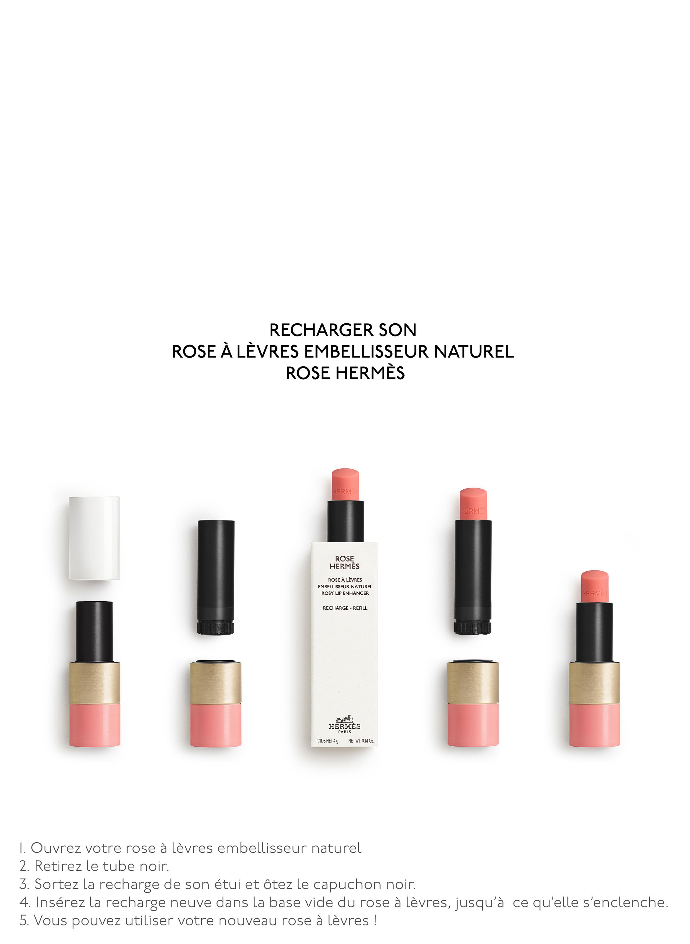 Rose Hermès rosy lip enhancer refill, Rose Abricoté HERMÈS Rose abricoté