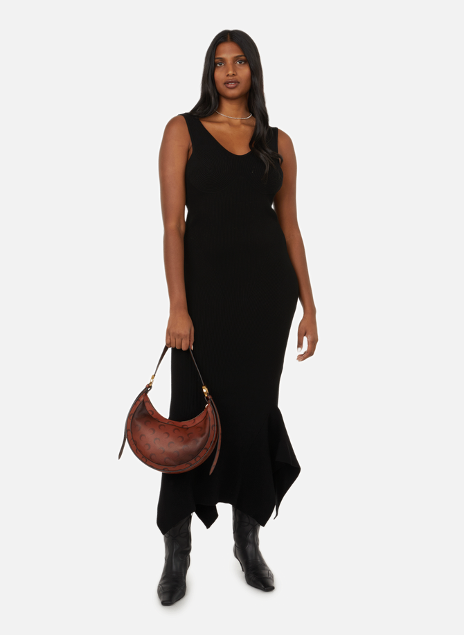 Buy Moschino Logo Jacquard Wool Blend Knit Leggings - Brown,black At 60%  Off