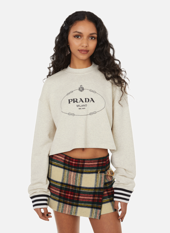 Sweatshirt en coton  PRADA