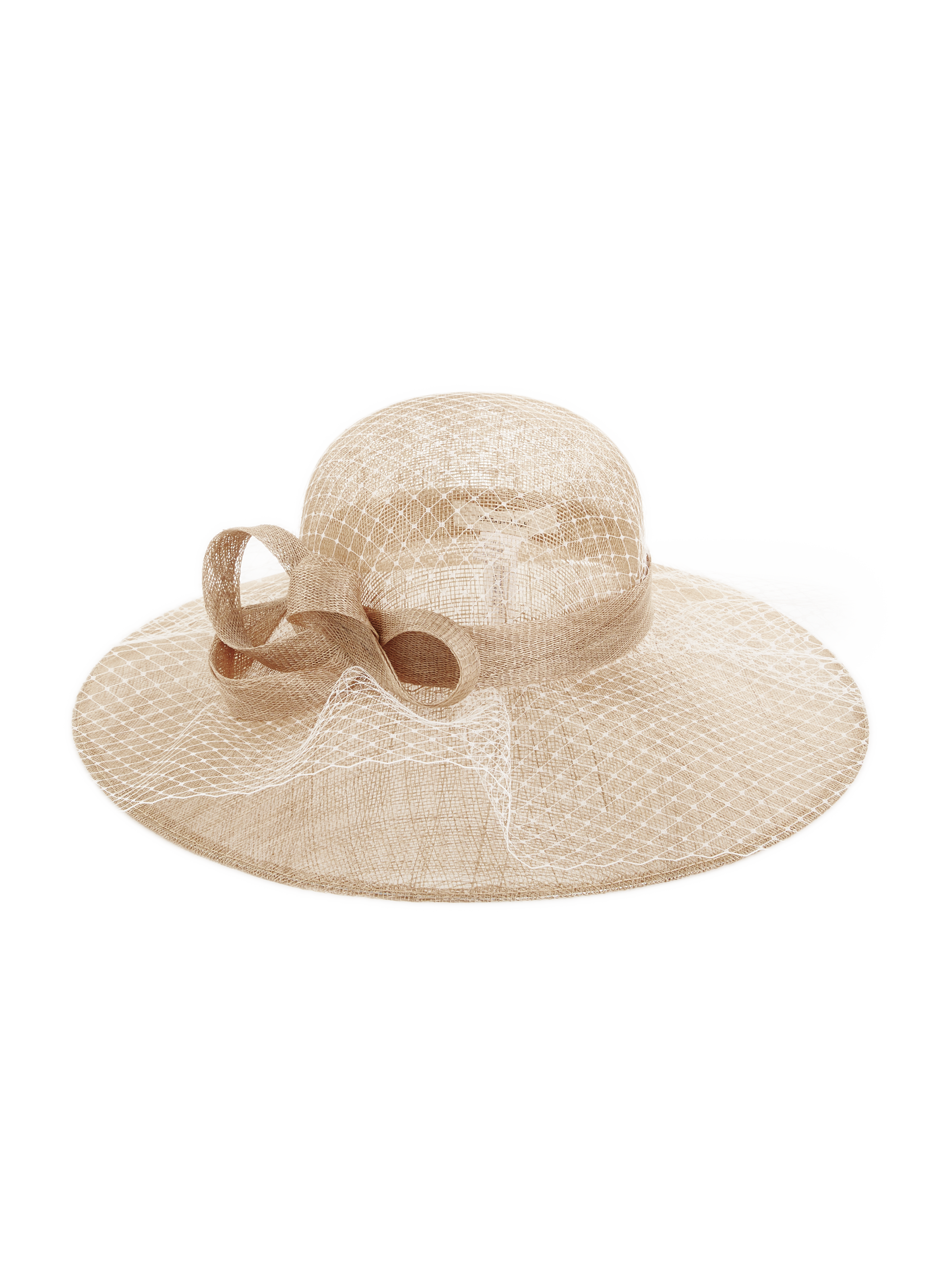 Natural fibre fascinator SAISON 1865 Beige