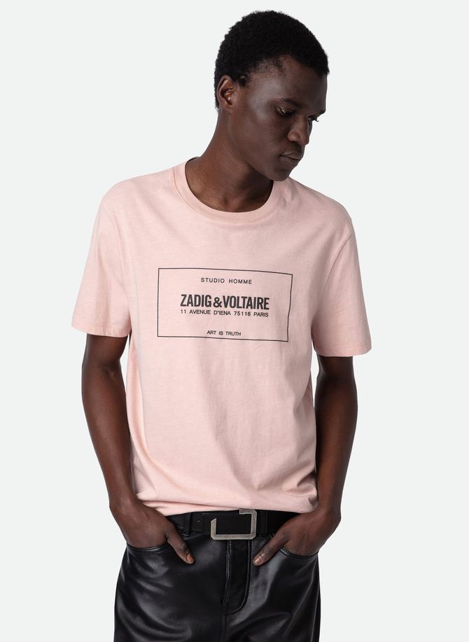 Tee-shirt droit col rond en coton ted ZADIG&VOLTAIRE