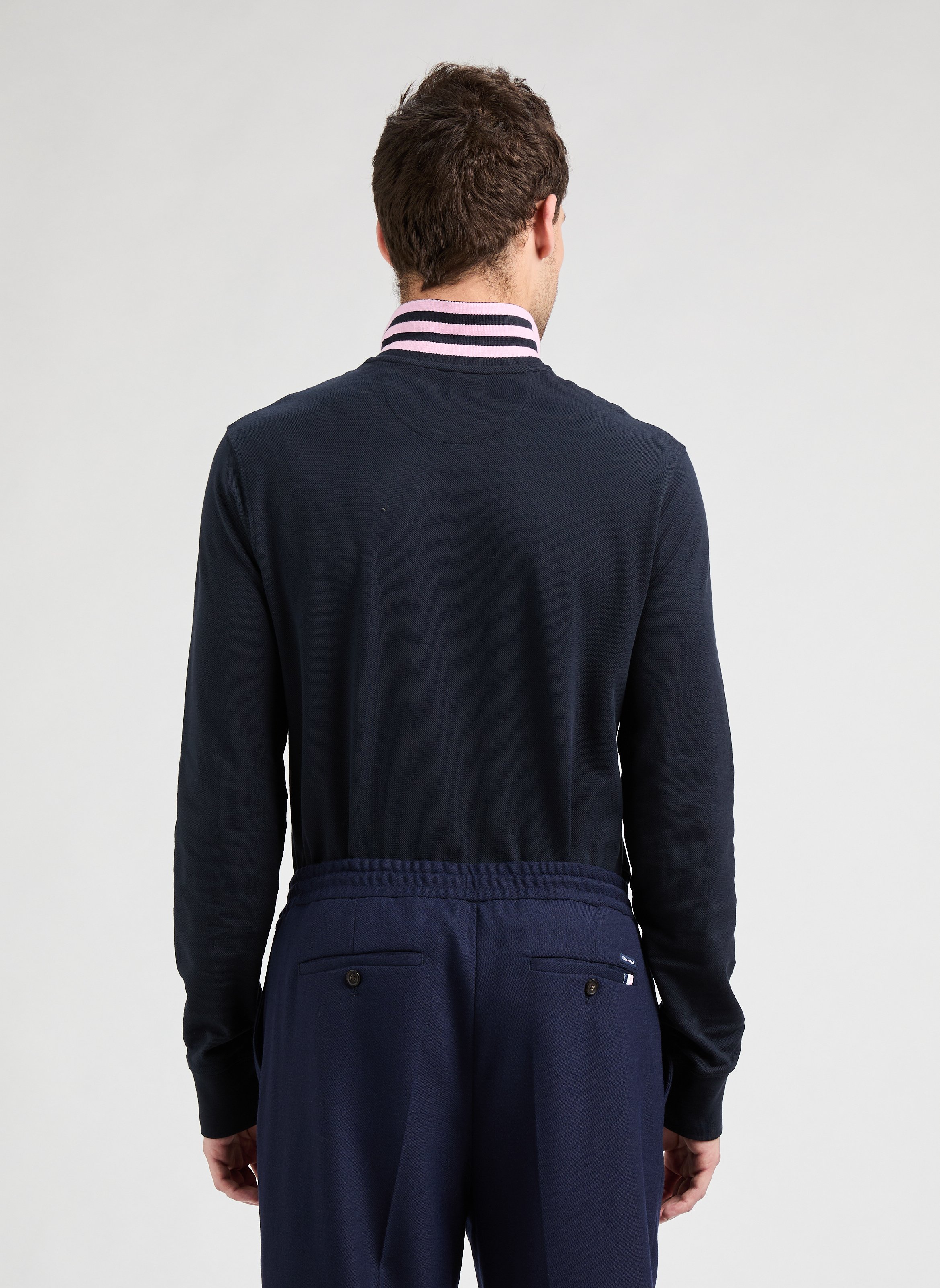 Long-sleeve polo EDEN PARK Blue