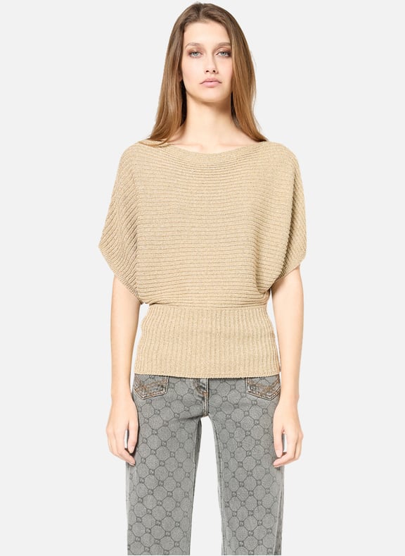 Pull doré échancré - jena Doré by GERARD DAREL GERARD DAREL Pull doré échancré - jena Doré