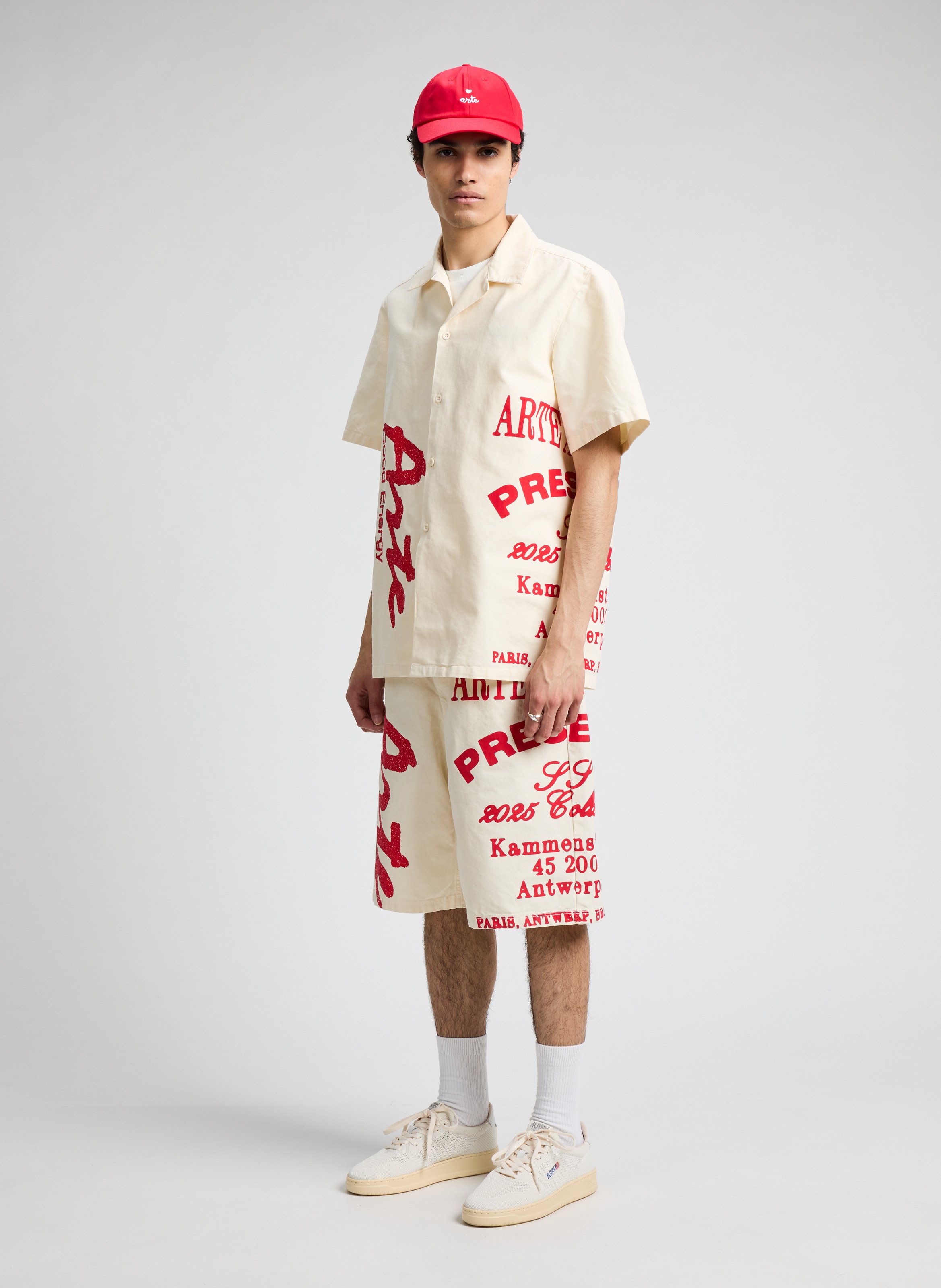 Chemise imprimée en coton  ARTE ANTWERP Beige