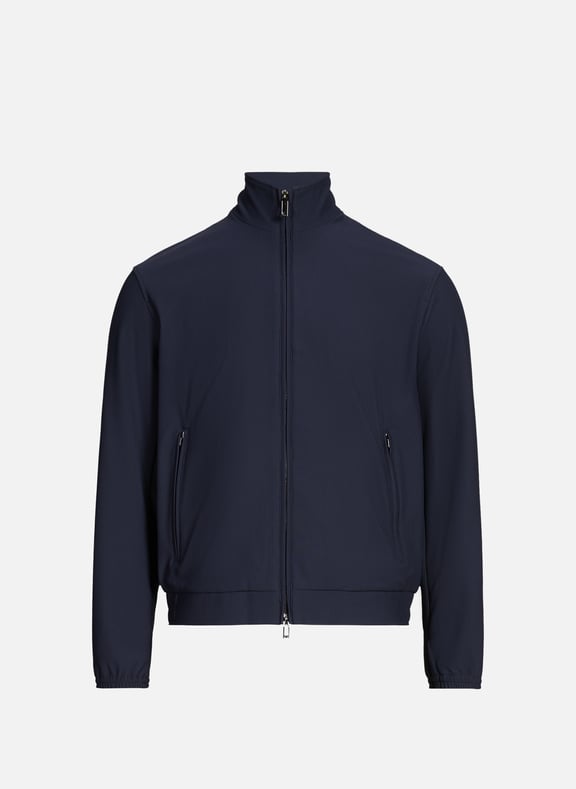 Ribbed jacket Blue by EMPORIO ARMANI EMPORIO ARMANI Ribbed jacket Blue