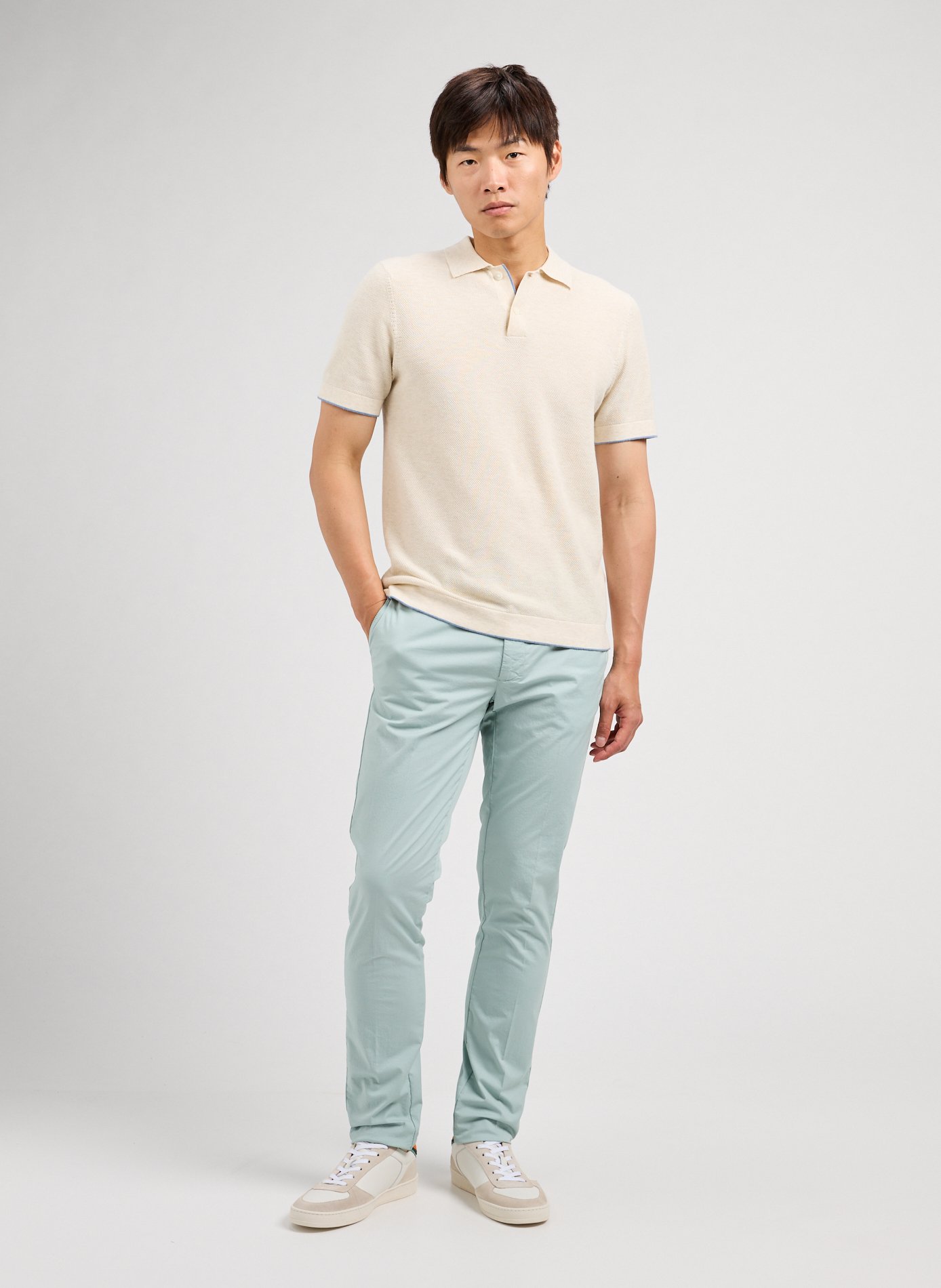 Polo en coton HACKETT Beige
