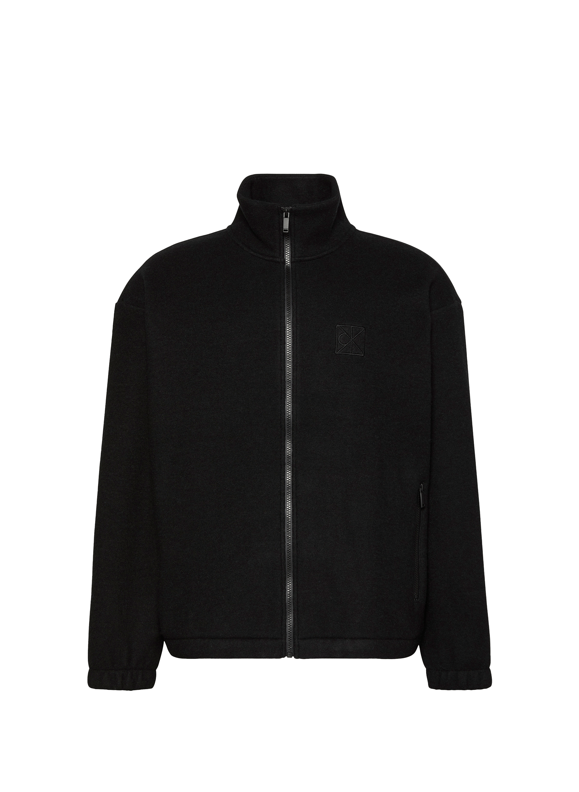 CALVIN KLEIN Veste ample en laine mélangée Noir