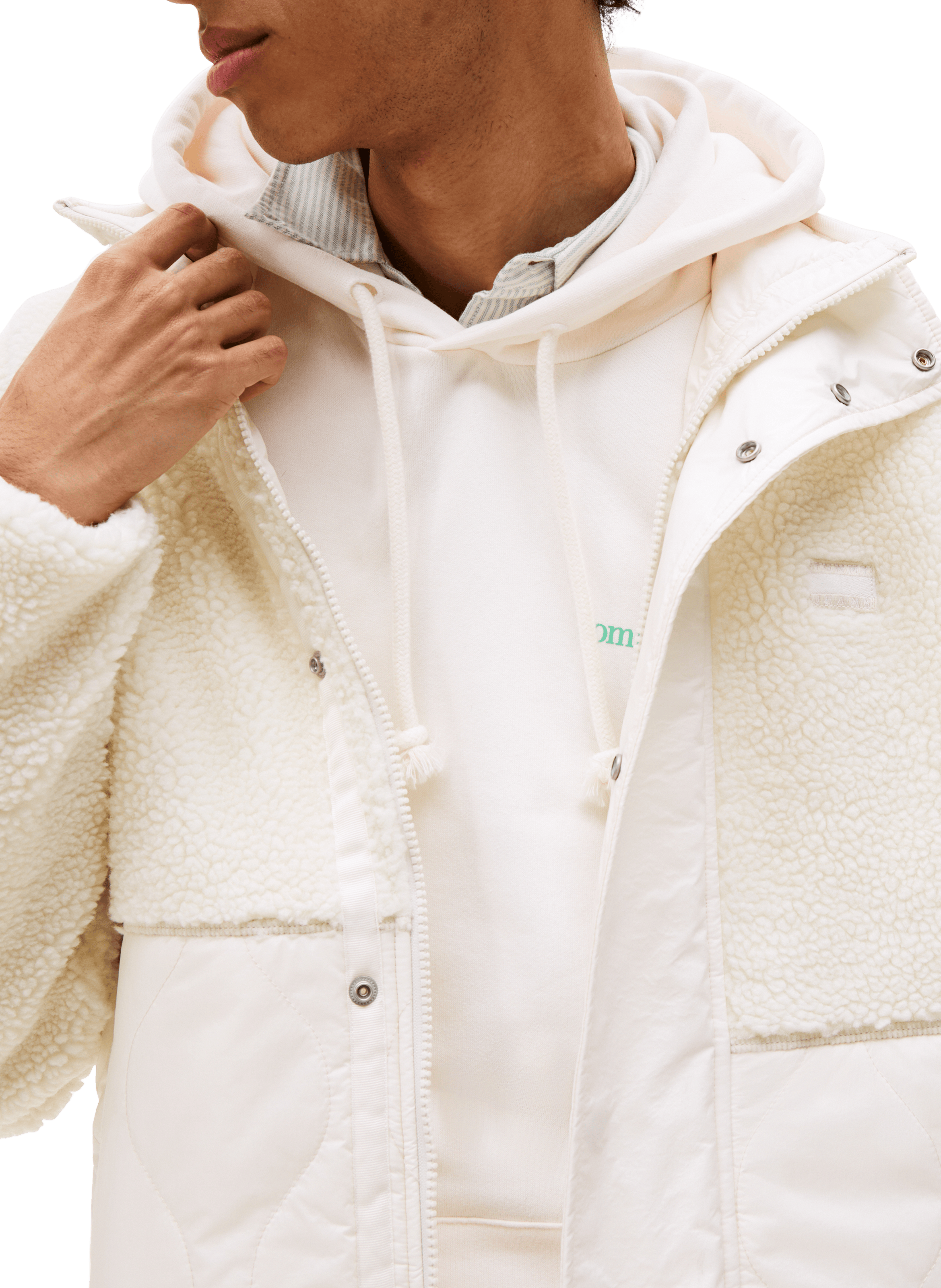 Veste Teddy décontractée matelassée TOMMY HILFIGER Beige