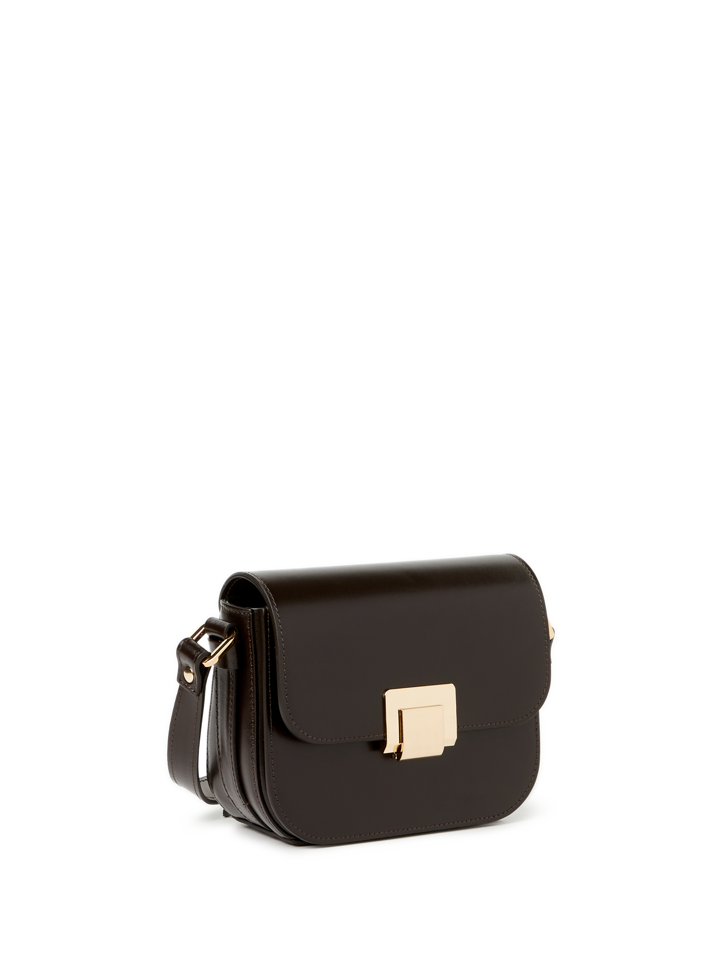 Sac bandoulière en cuir SAISON 1865 Marron