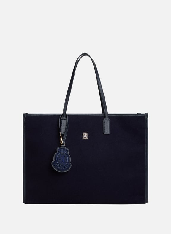 Wool blend tote bag Blue by TOMMY HILFIGER TOMMY HILFIGER Wool blend tote bag Blue