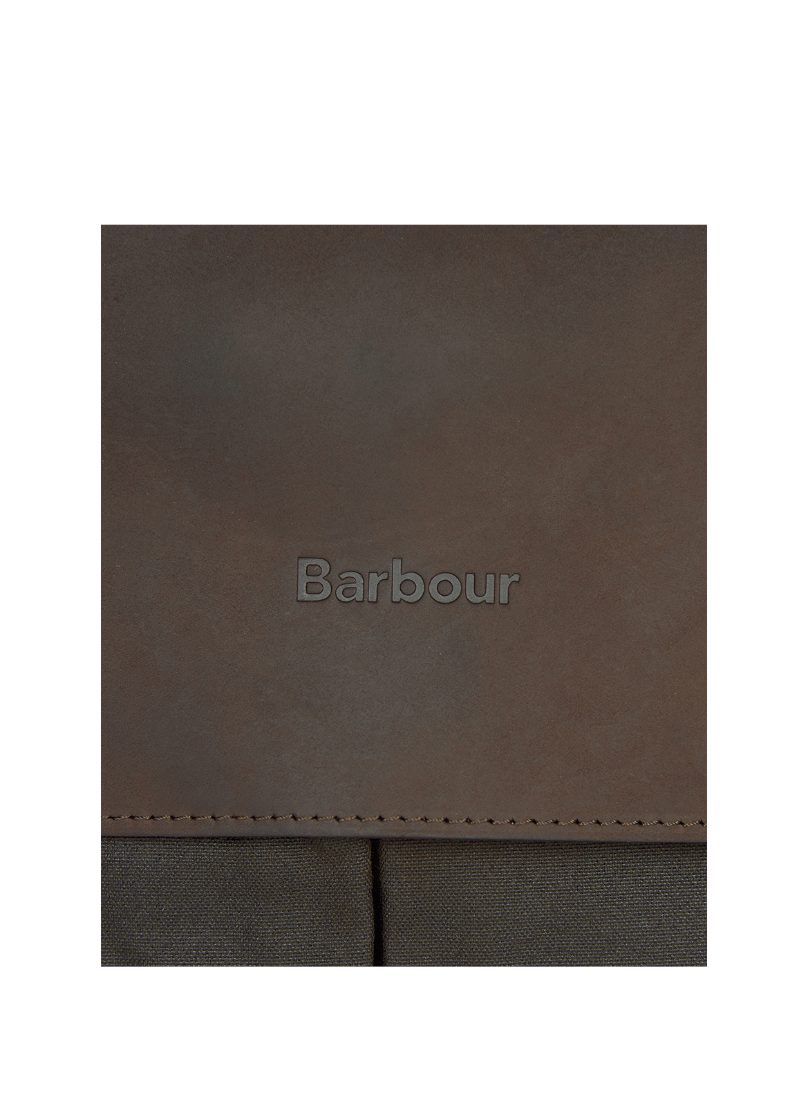 Cotton laptop bag with buckle BARBOUR Green