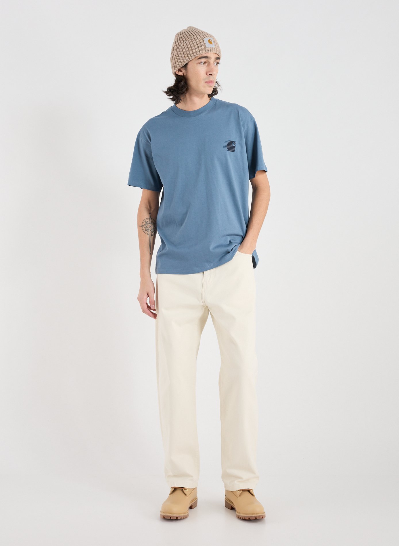 Loose cotton Jeans CARHARTT WIP Beige