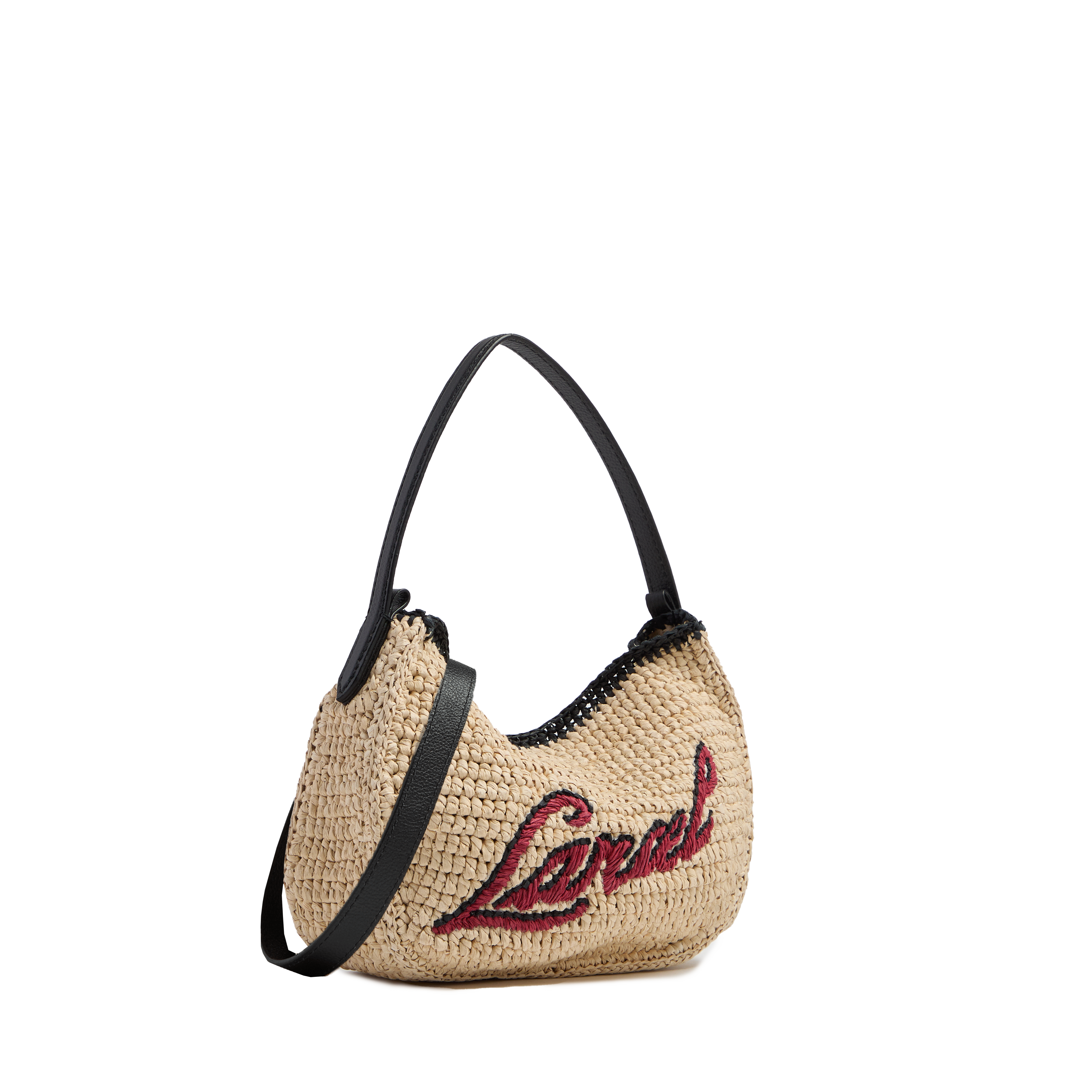 Sac hobo s double porté summer mania de lancel en polycarbonate et cuir LANCEL Noir