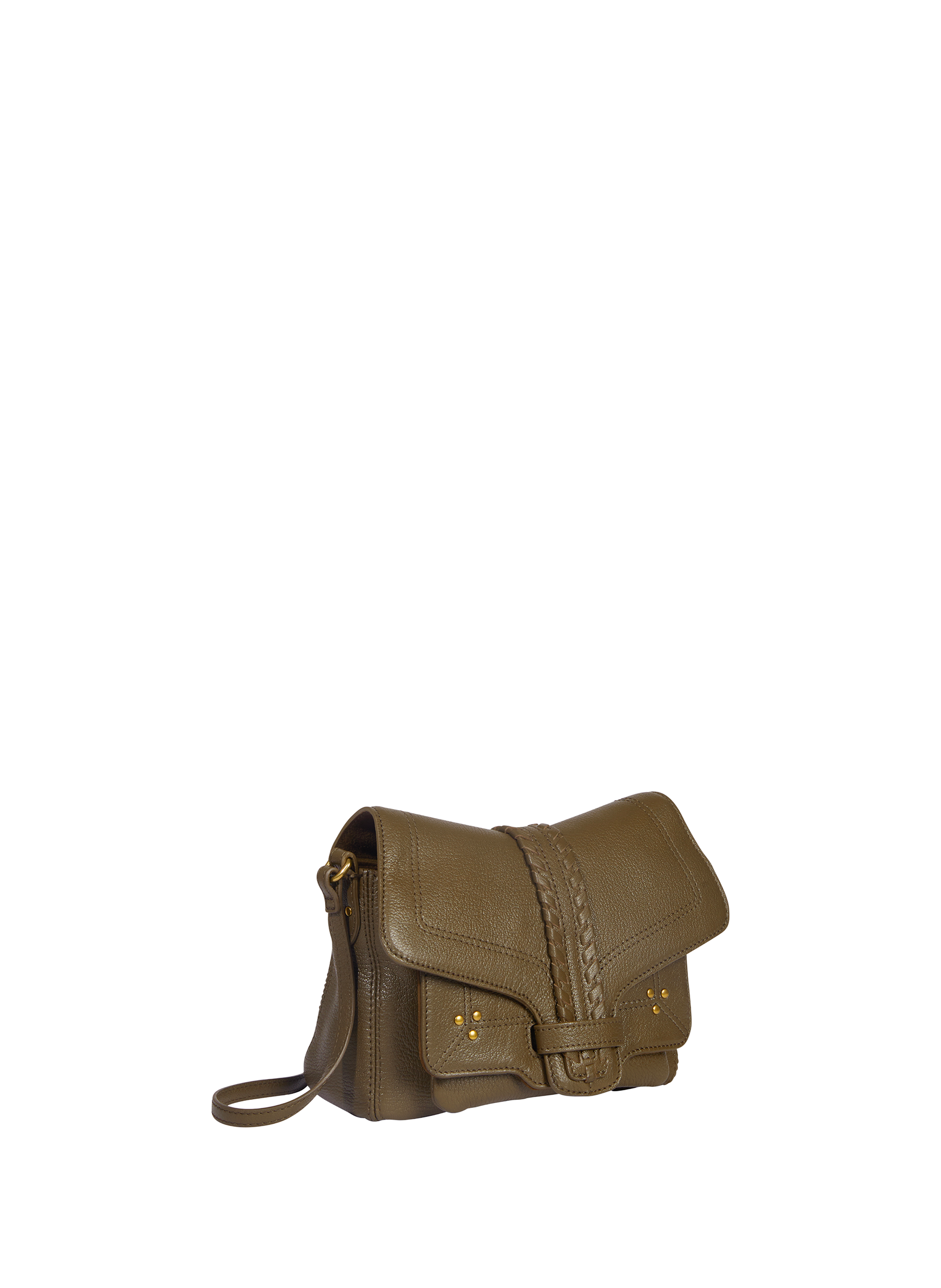 Harry S lamb leather shoulder bag JÉRÔME DREYFUSS Khaki
