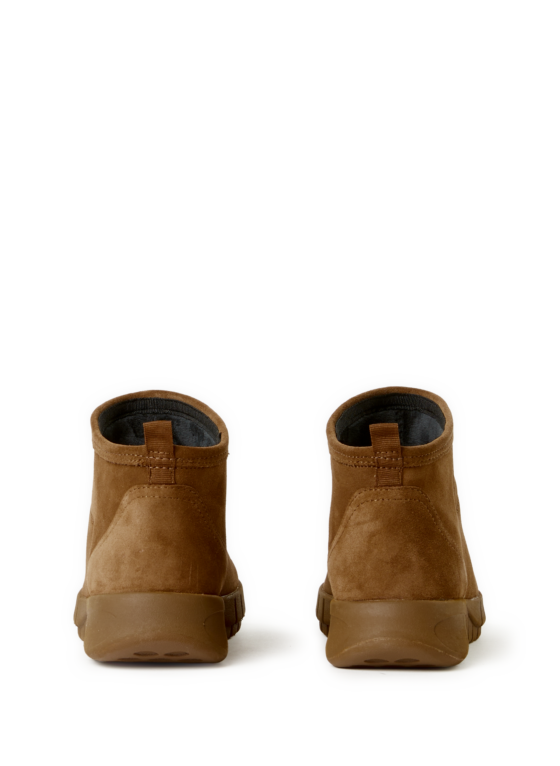 Boots aspect daim en cuir GEOX Marron