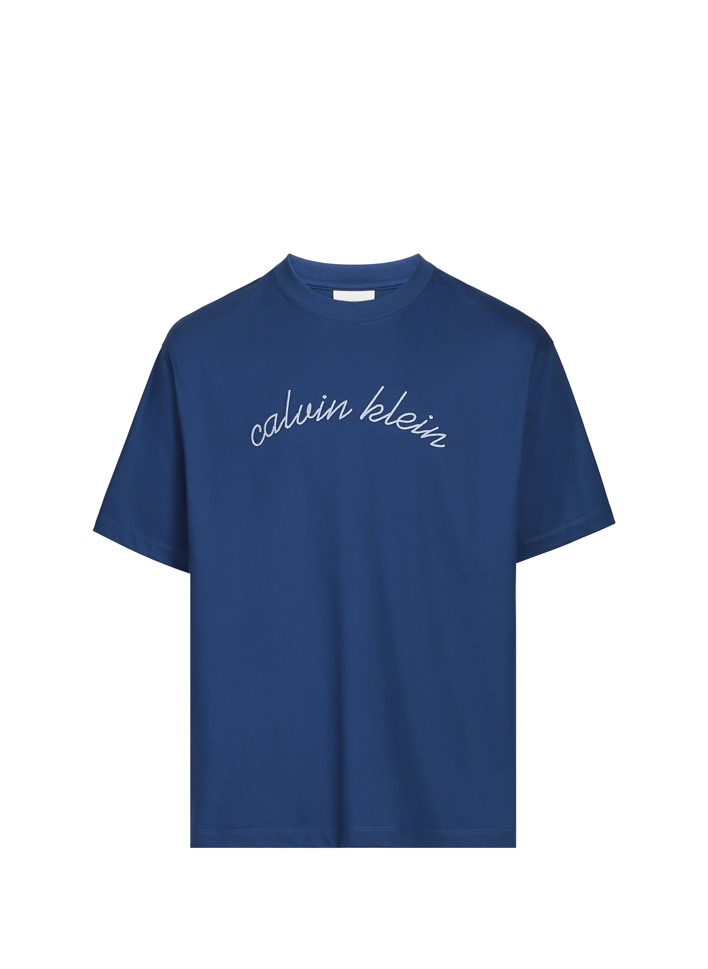 Cotton Logo T-shirt CALVIN KLEIN Blue