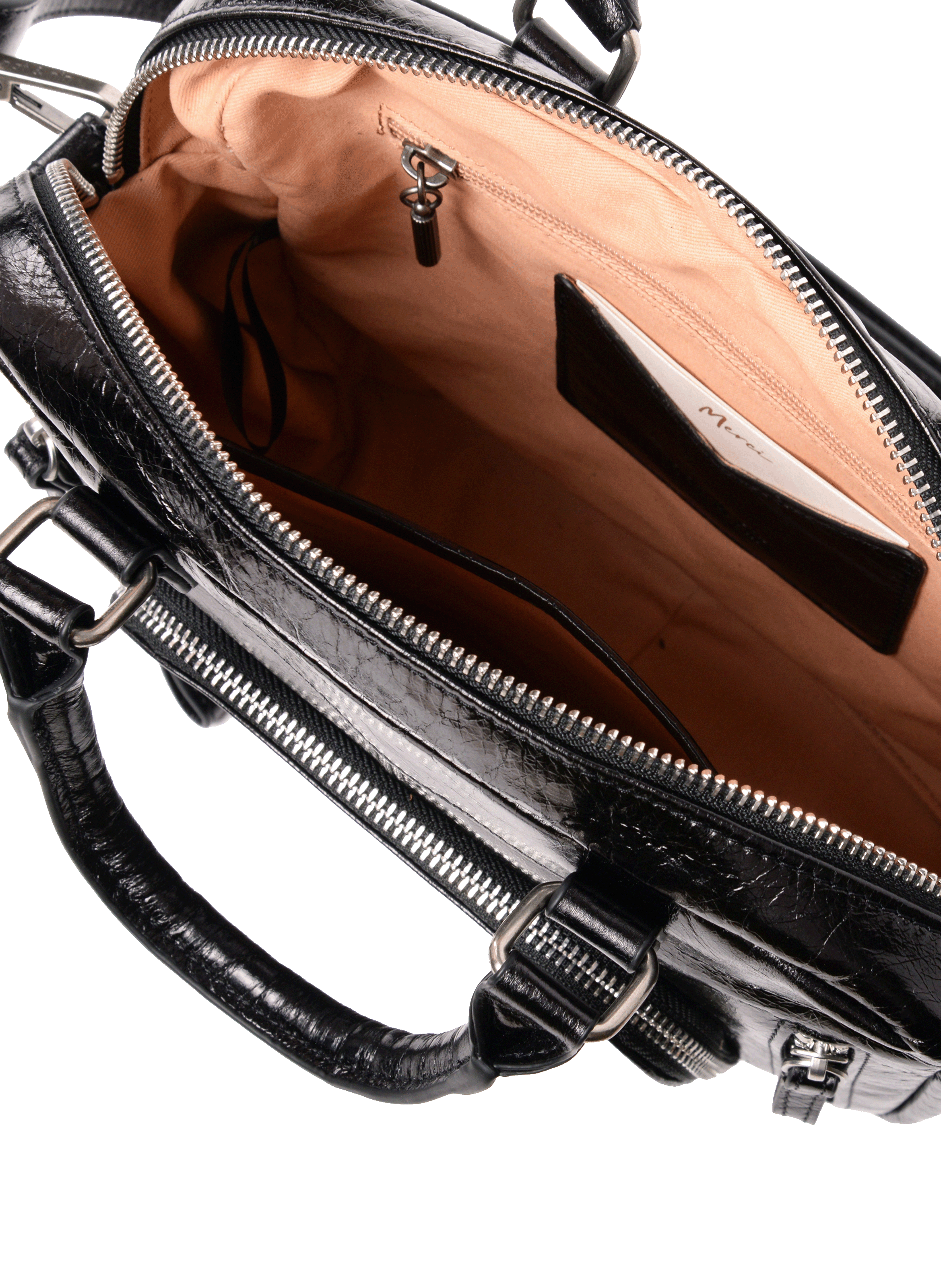 Mini Macy leather bag NAT & NIN Black