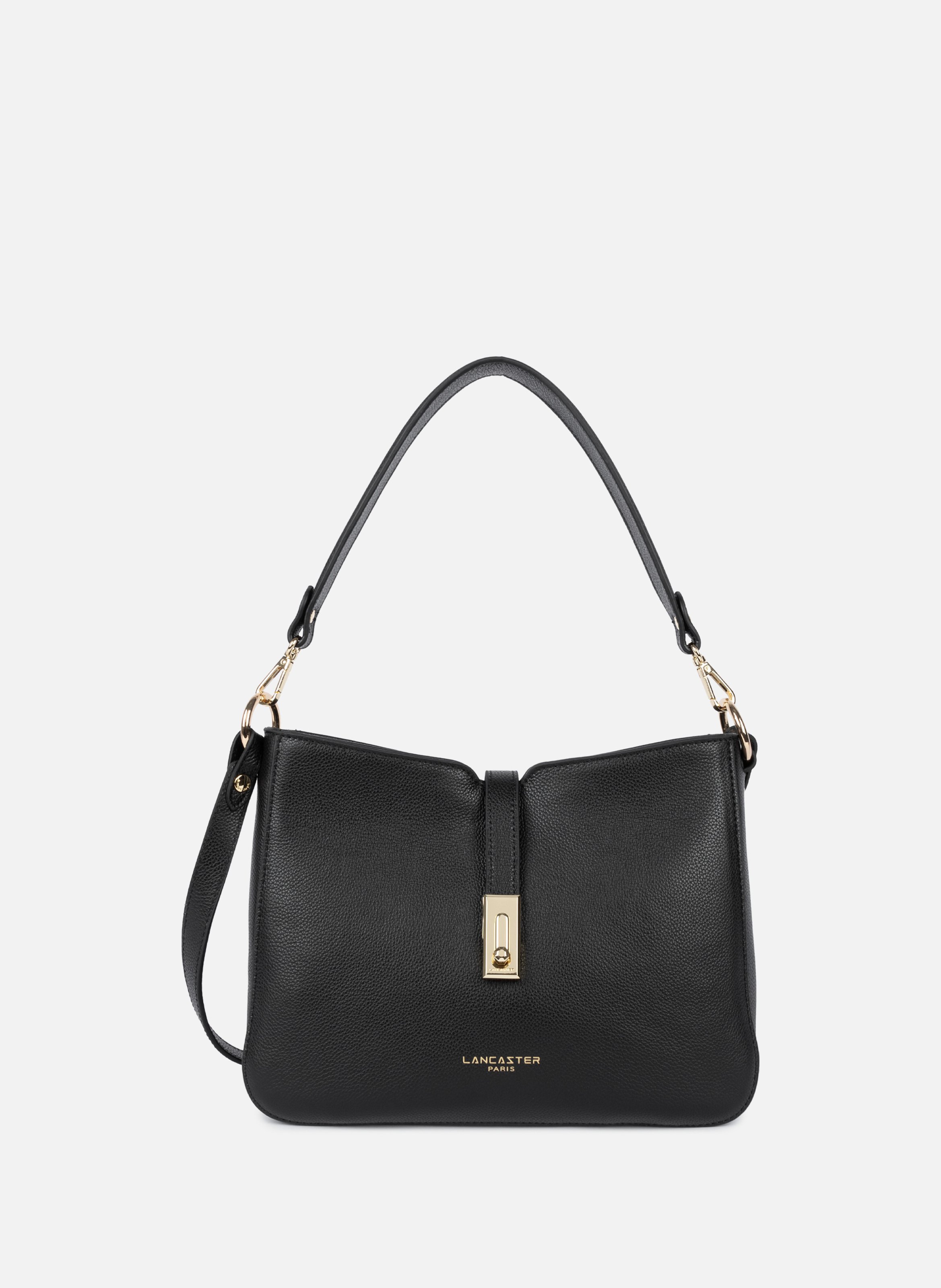 LANCASTER Grand sac besace - milano horizon Noir