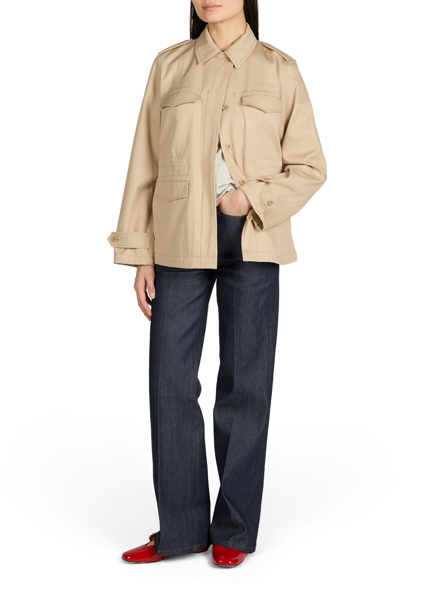 Wide cotton jeans  A.P.C. Blue