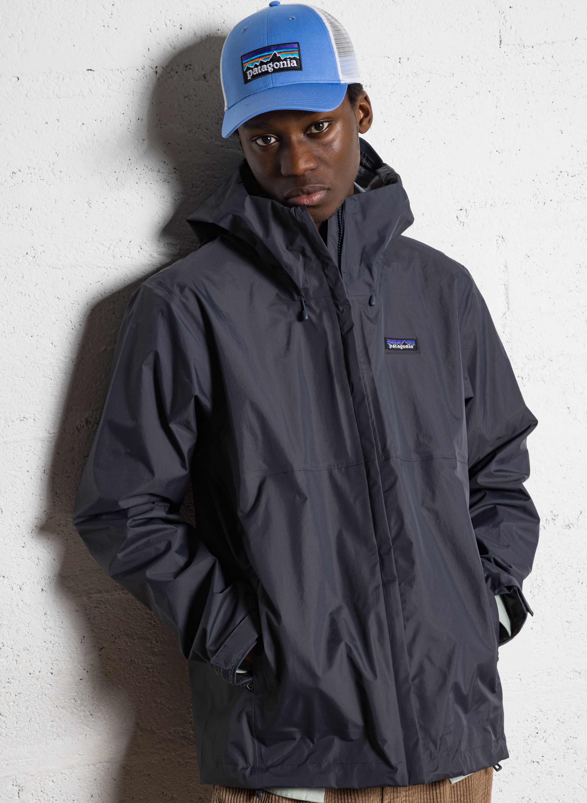 Veste à capuche imperméable PATAGONIA Noir