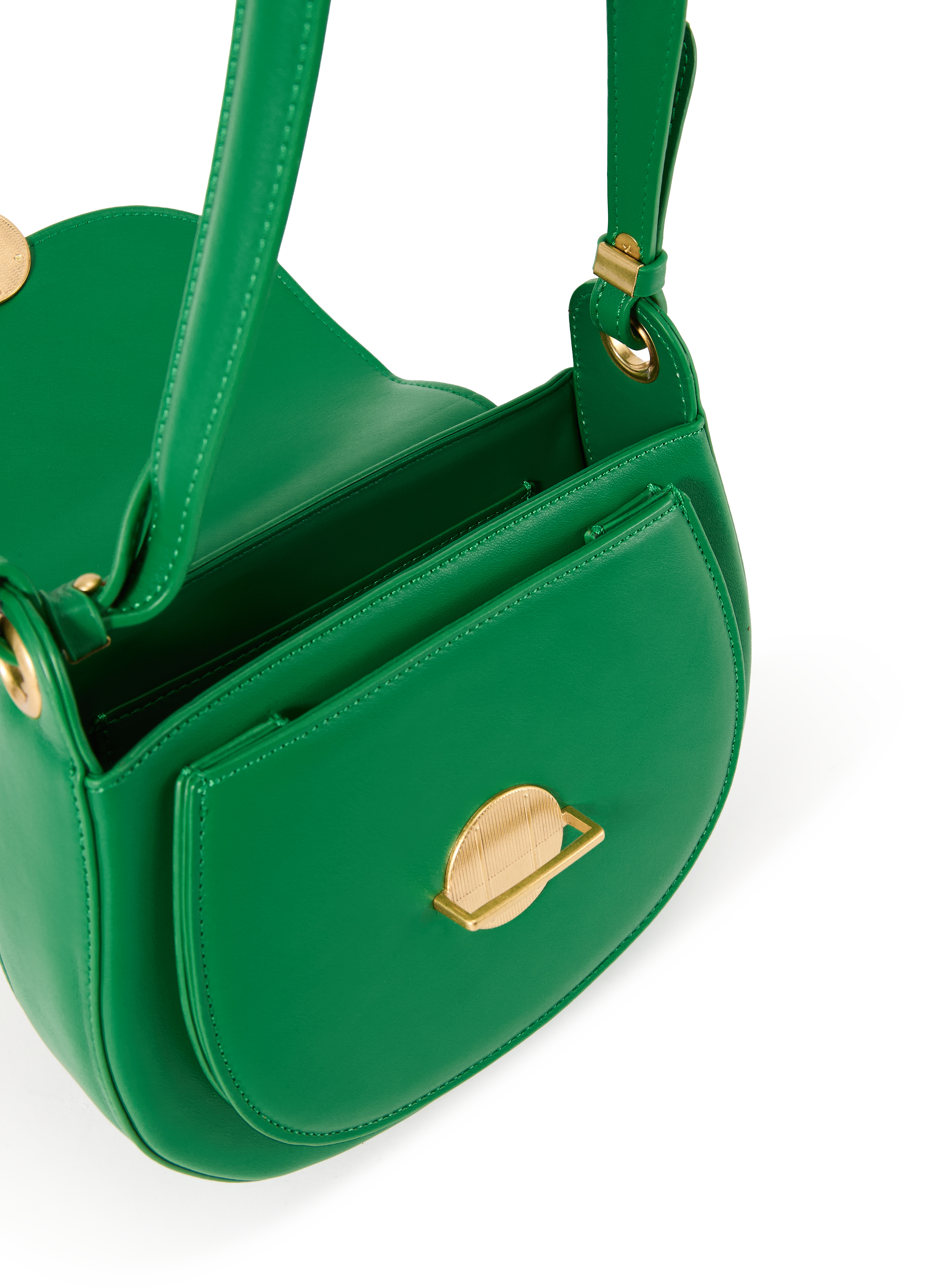 Crossbody messenger bag AU PRINTEMPS PARIS Green