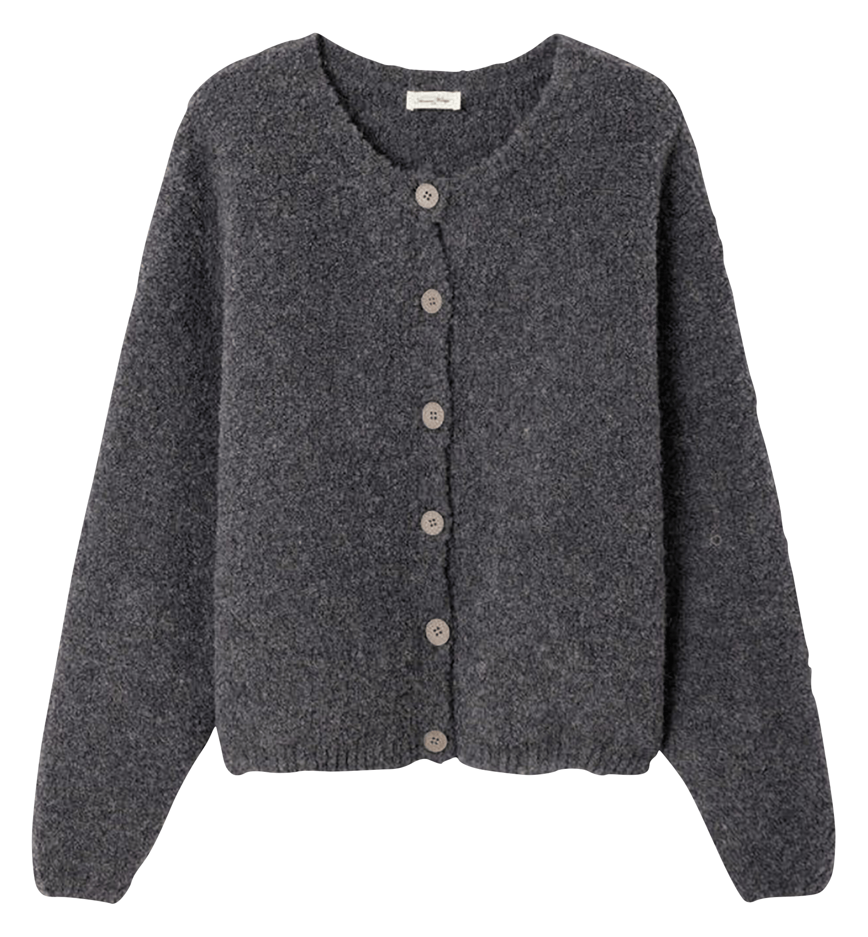 Cardigan oversize en laine mélangée zolly AMERICAN VINTAGE Gris