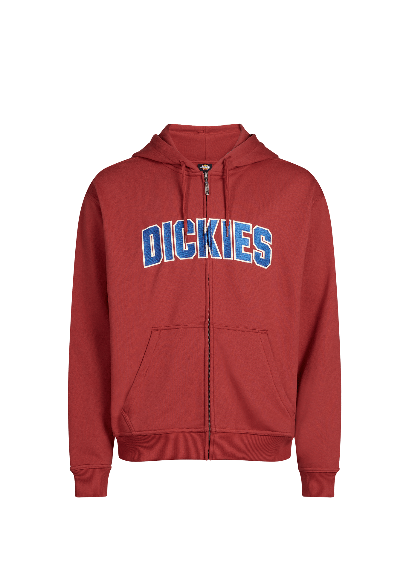 Zip hooded sweatshirt in blended cotton DICKIES Red