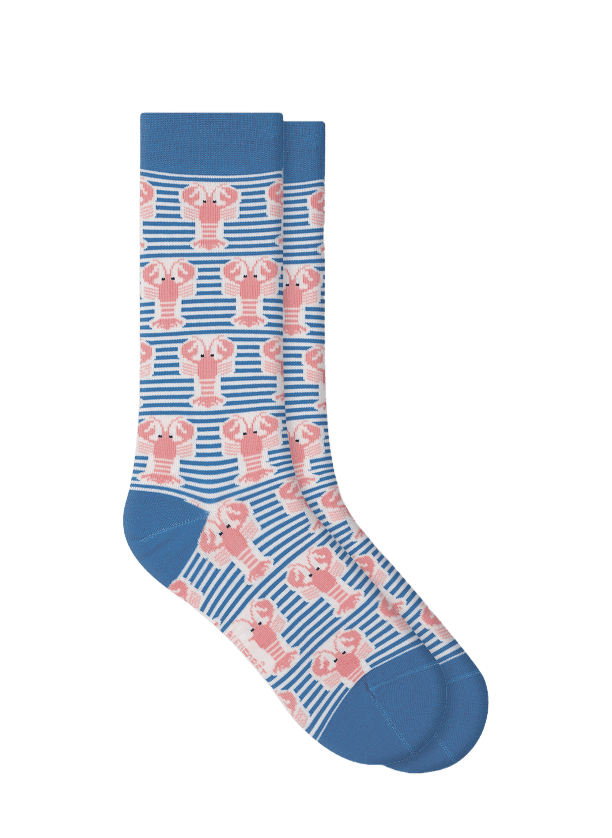 Mid-high lobster socks BLEUFORÊT Blue