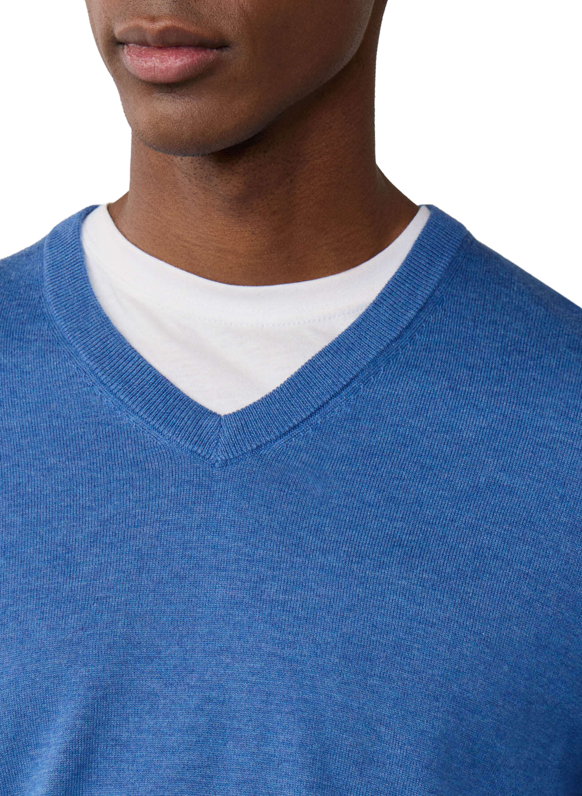 Pull en coton et soie  FACONNABLE Bleu