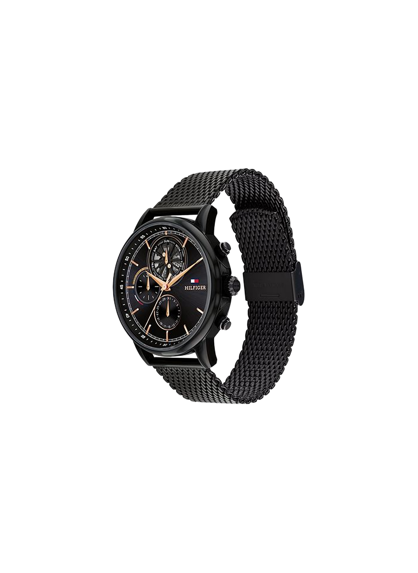 Montre quartz Stewart en acier inoxydable TOMMY HILFIGER MONTRES Noir