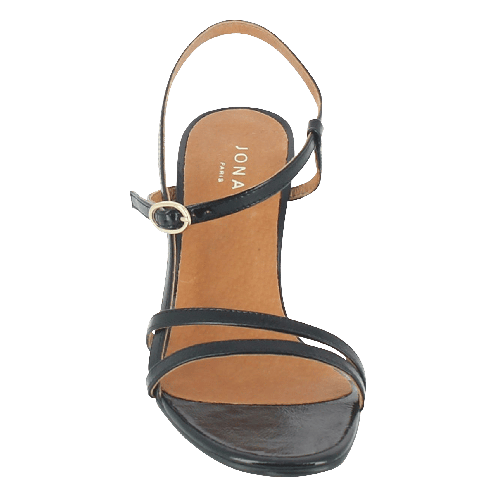 Sandales à talons et brides en cuir vicomte JONAK Noir