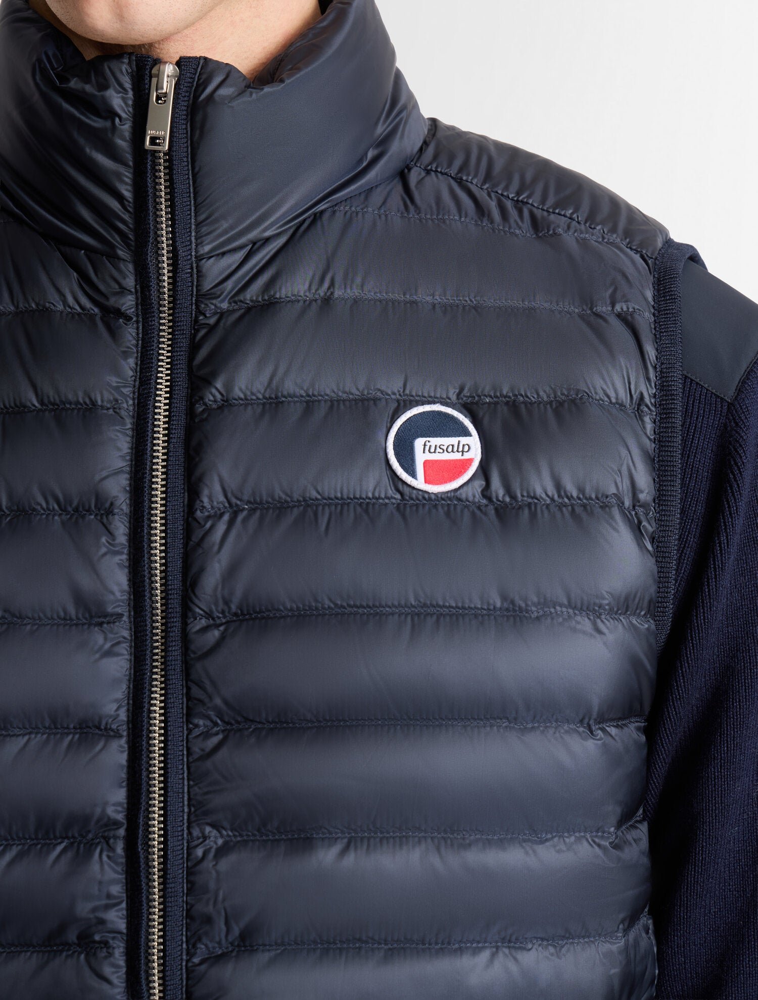 Veste sans manches skaran col montant coupe regular FUSALP Bleu