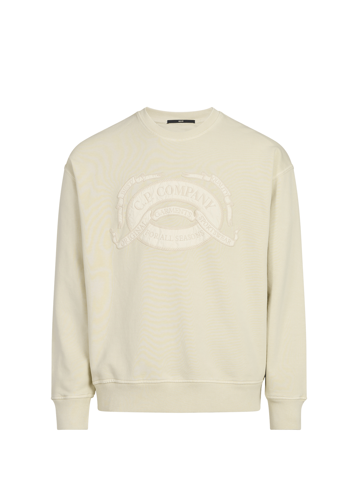 Sweat droit en coton CP COMPANY Beige