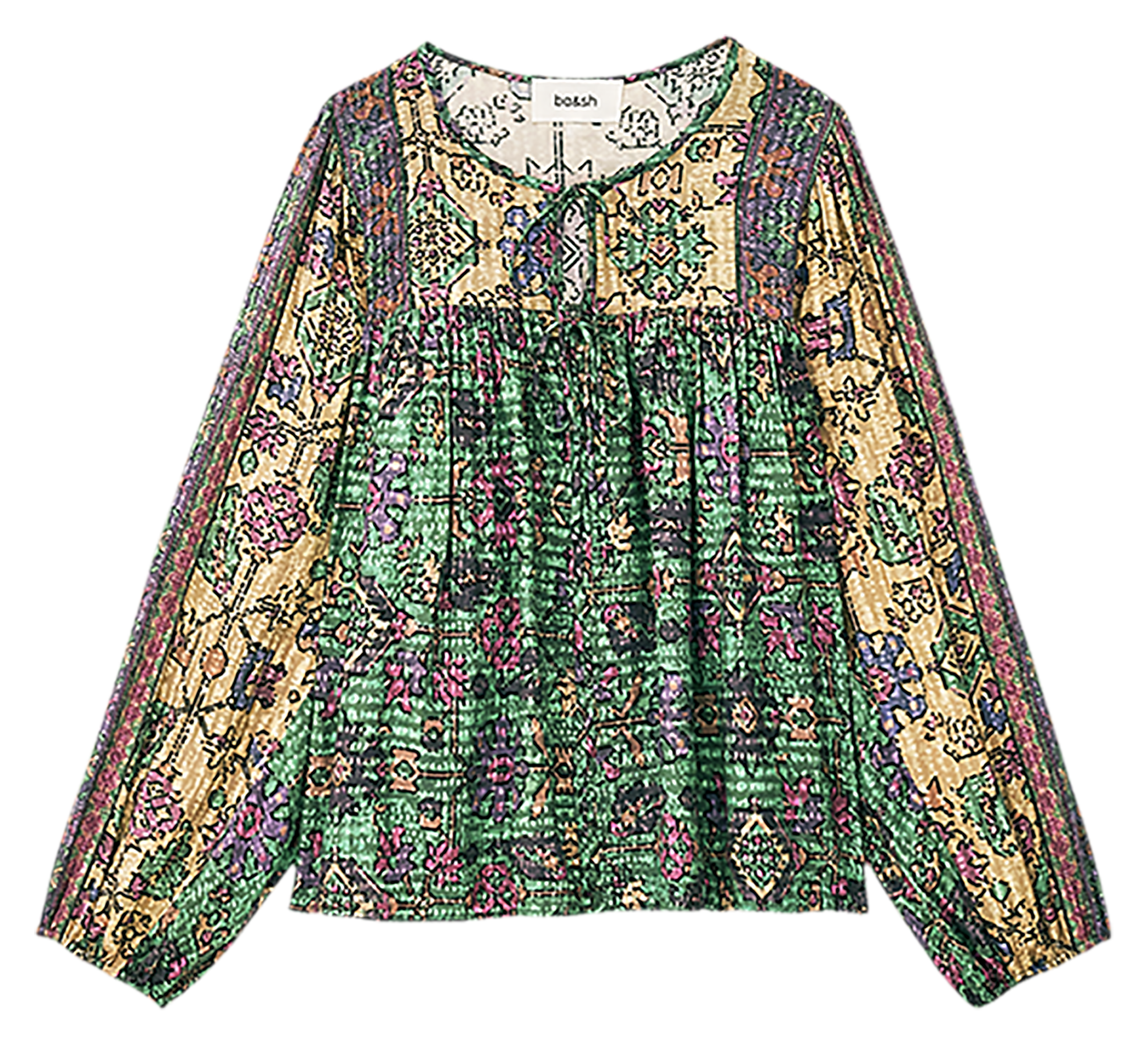 Blouse ample imprimée pamila BA&SH Vert