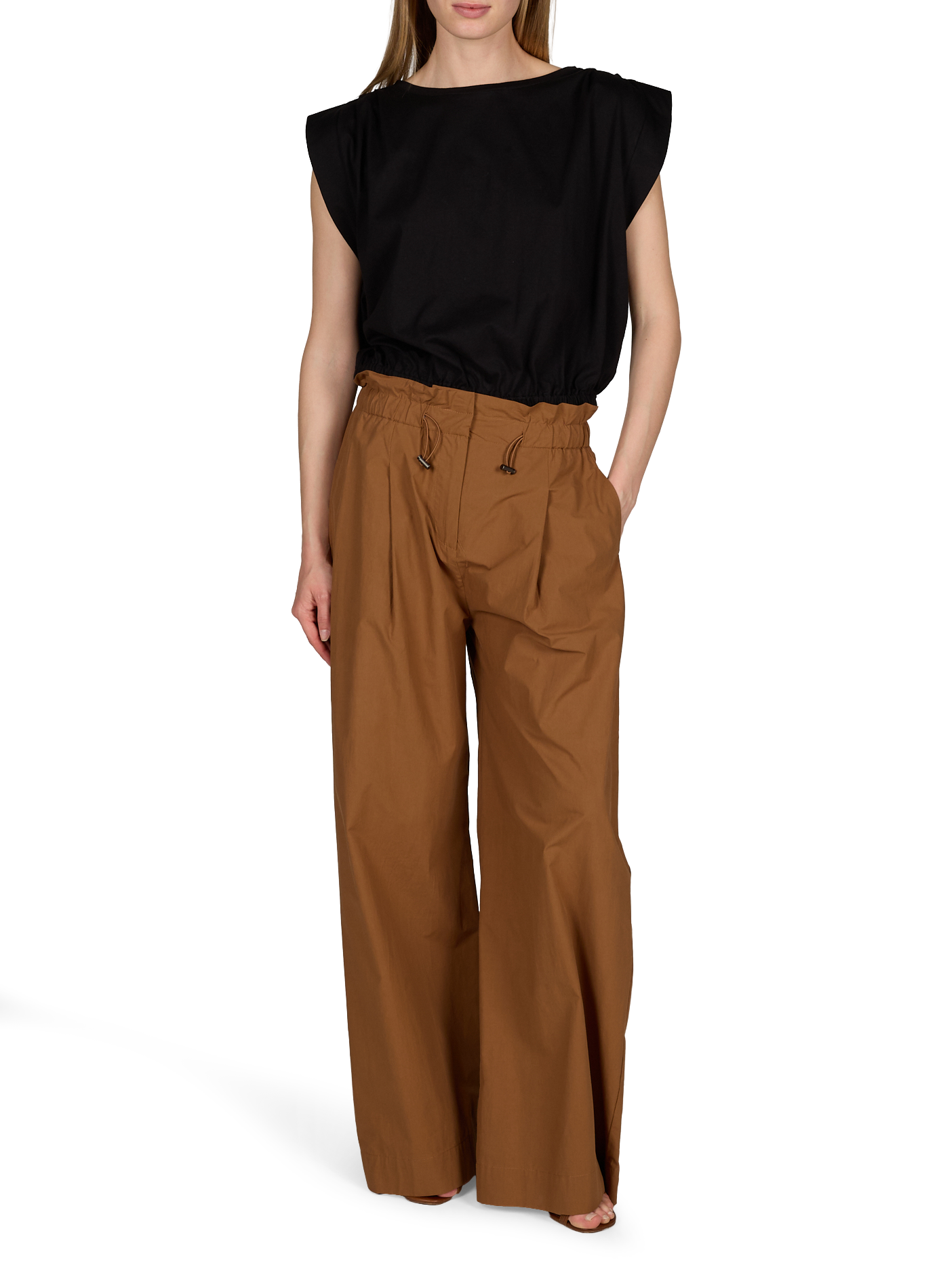 T-shirt court Marcha en coton SUNCOO Noir