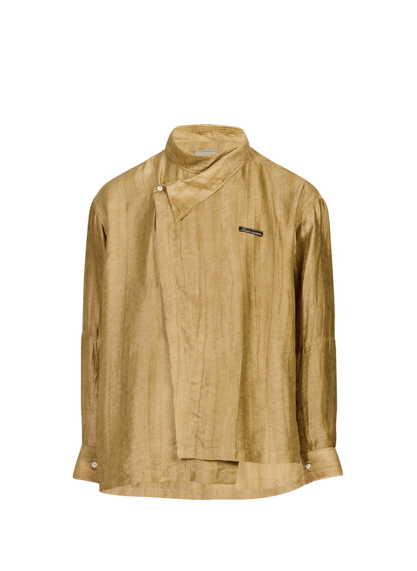 Chemise satinée asymétrique  RENÈ Beige