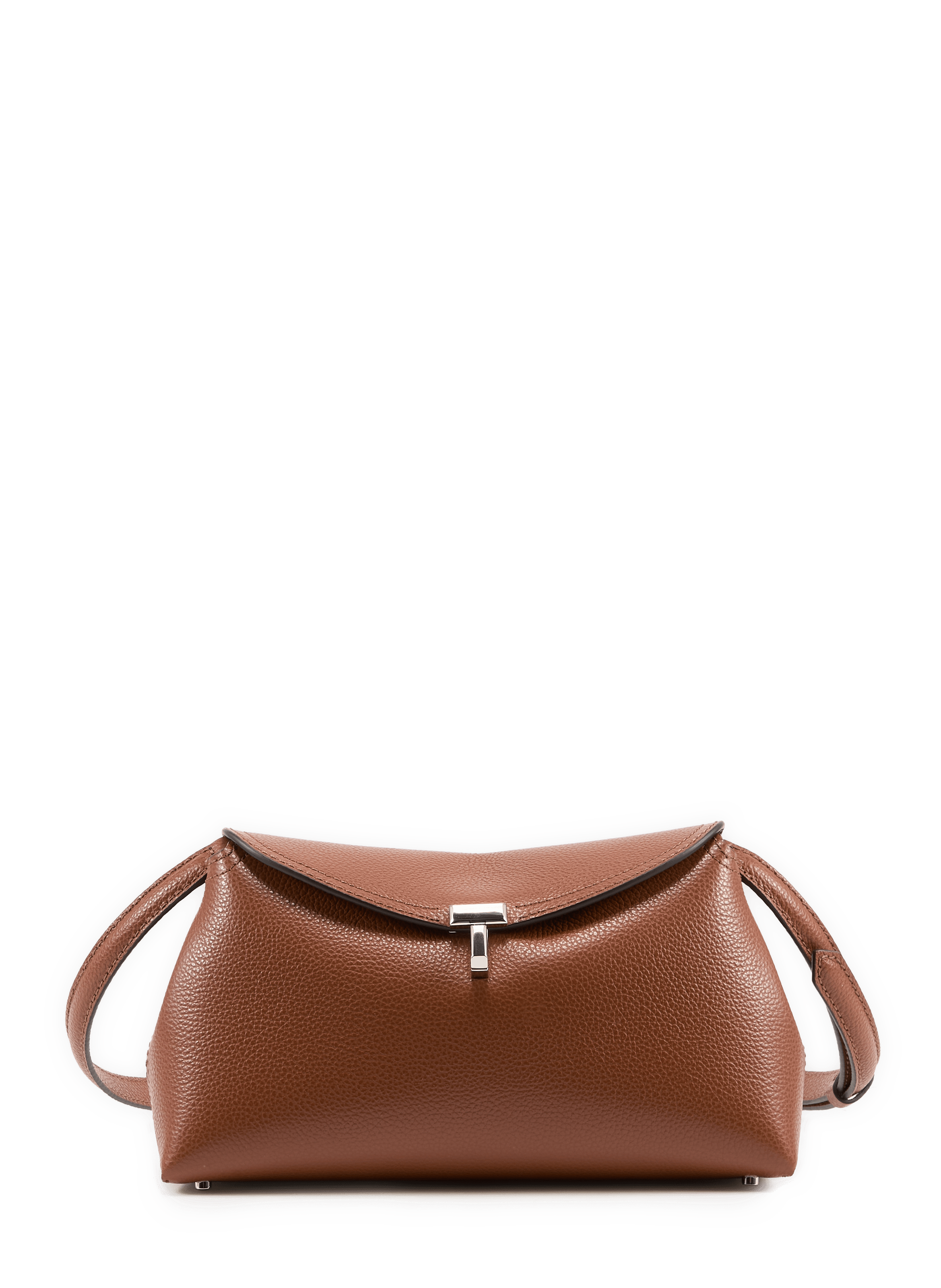 Sac à main à bandoulière amovible en cuir TOTEME Marron