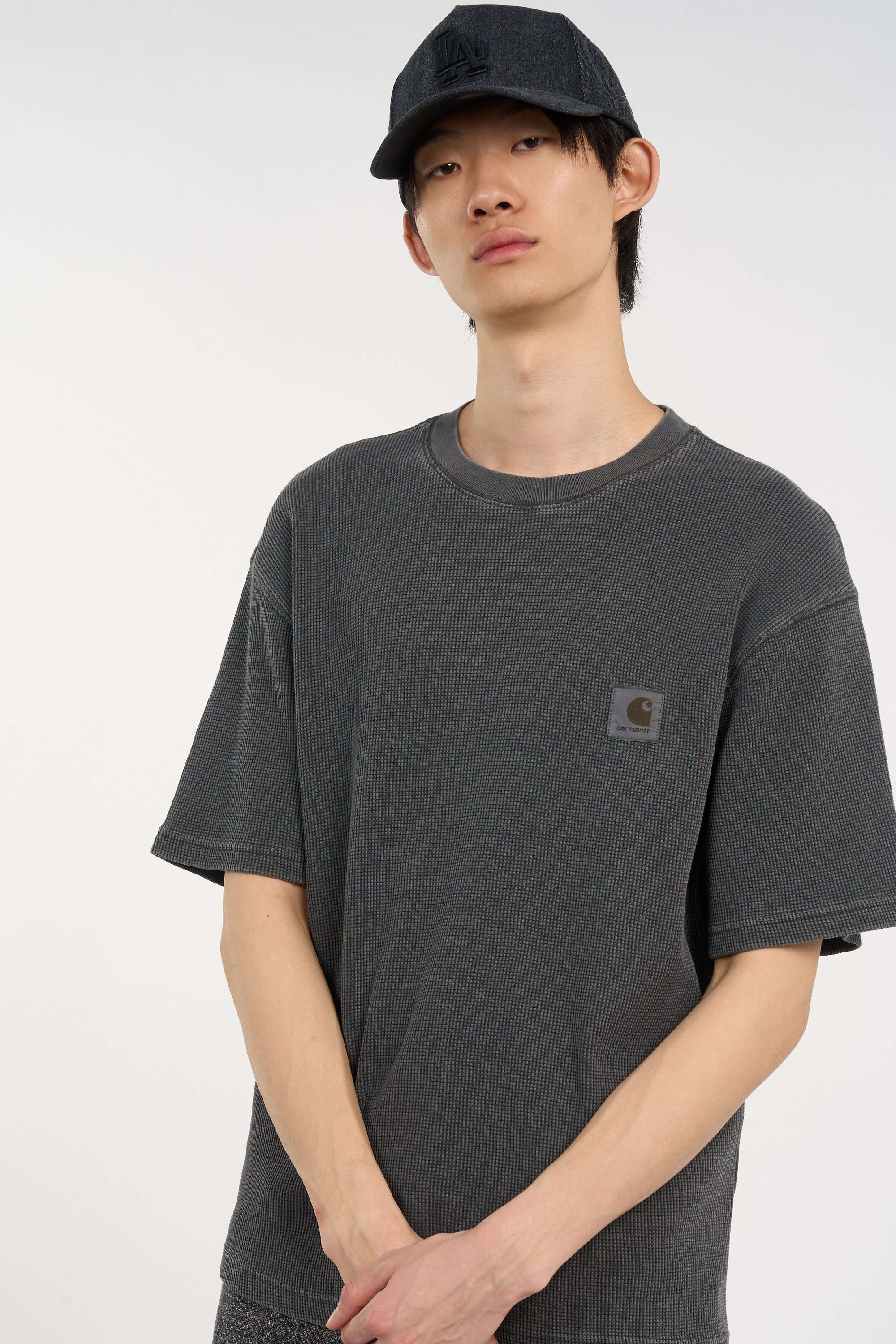 T-shirt s/s nelson waffle t-shirt CARHARTT WIP Noir